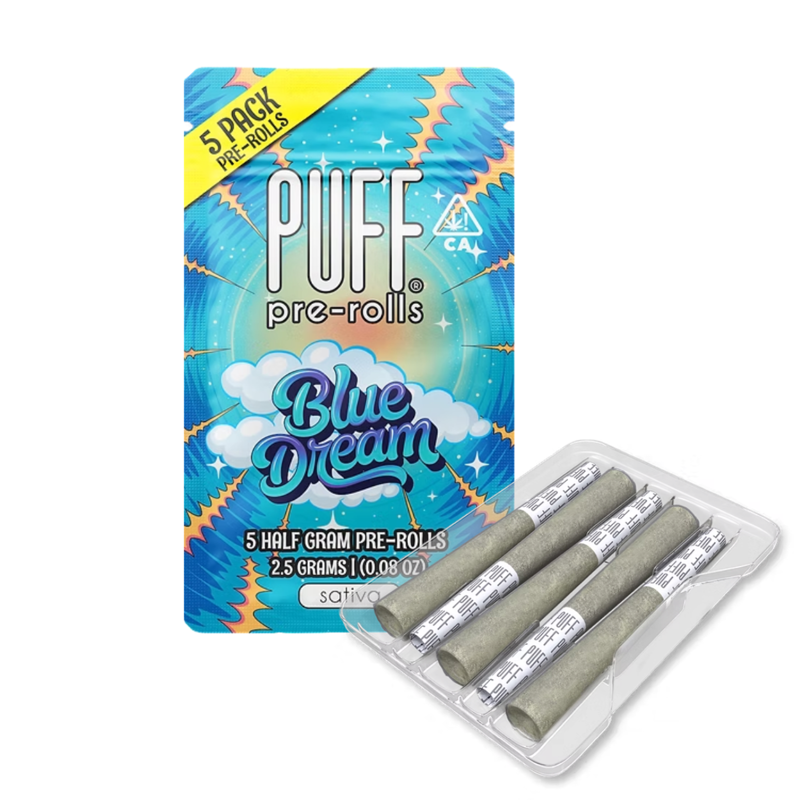 Blue Dream (S) | .5g 5pk Prerolls | Puff