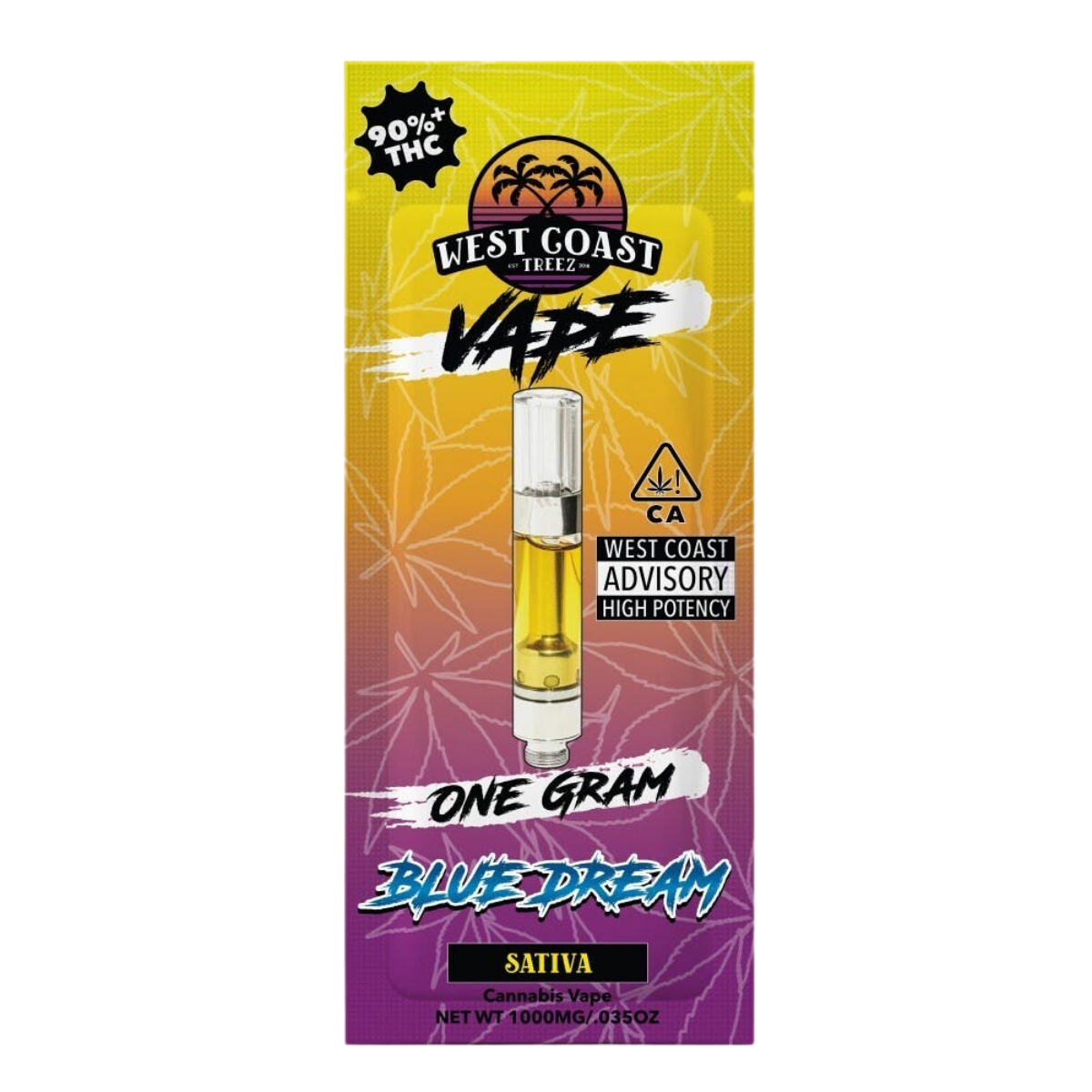 Blue Dream (S) | 1g Cart Vape | West Coast Treez