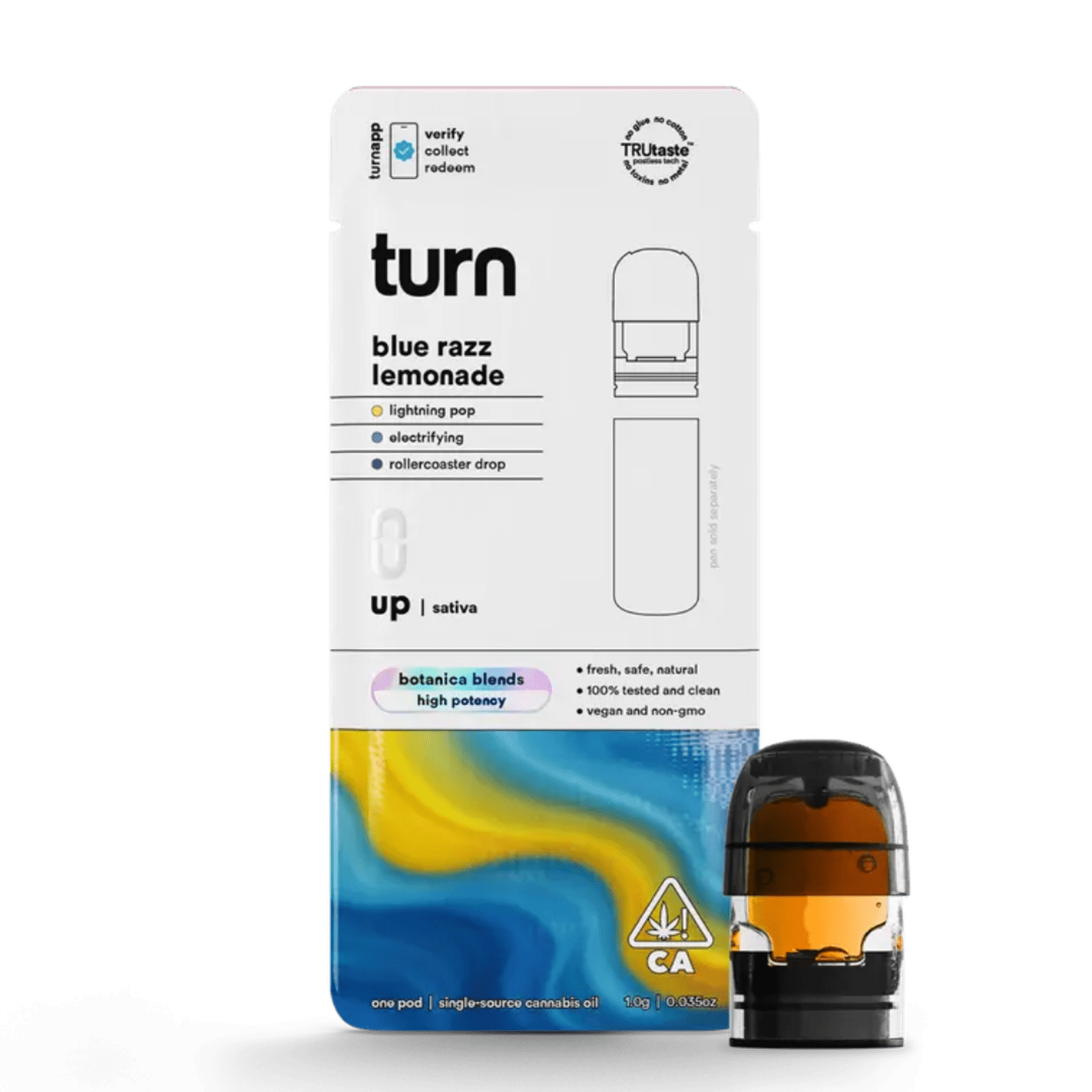 Blue Razz Lemonade (S) | 1g Botanical Blends POD | Turn