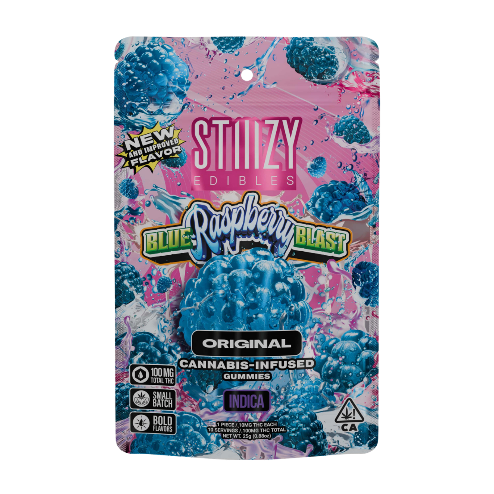 Blue Raspberry Blast (I) | 10mg 10pk Fast Acting Nano Enhanced Gummies | Stiiizy
