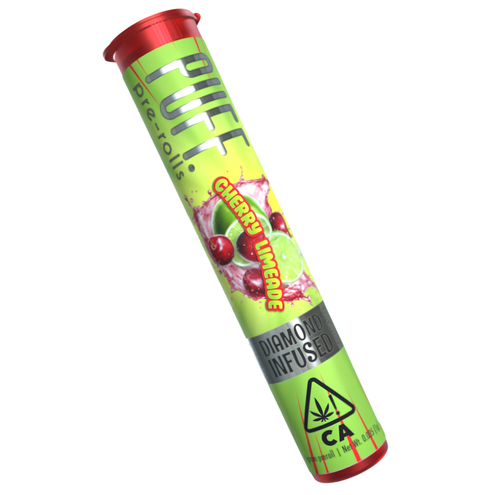 Cherry Limeade (H) | 1g Triple Infused Diamond Prerolls | Puff