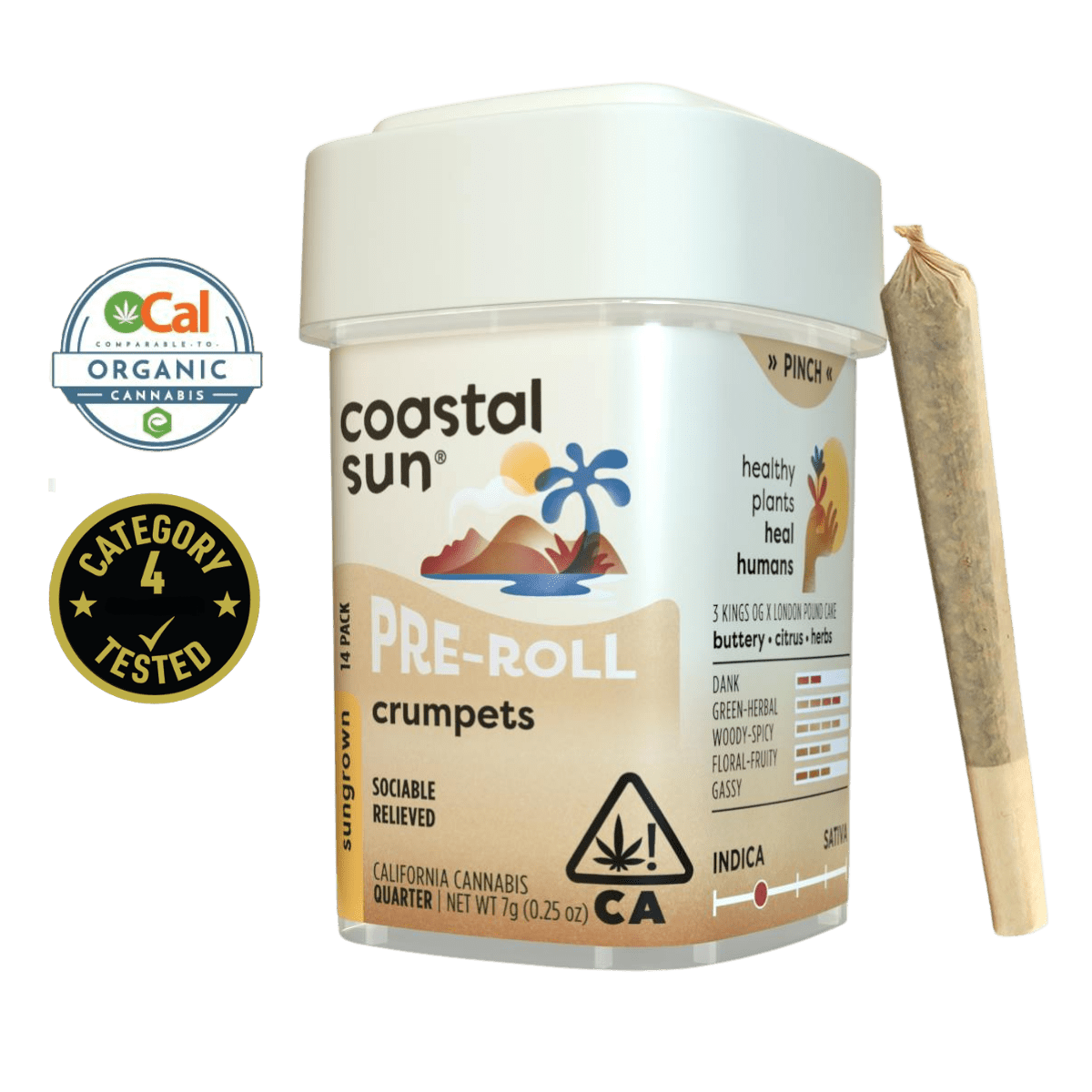 Crumpets (I) | .5g 14pk Sun Grown Preroll | Coastal Sun
