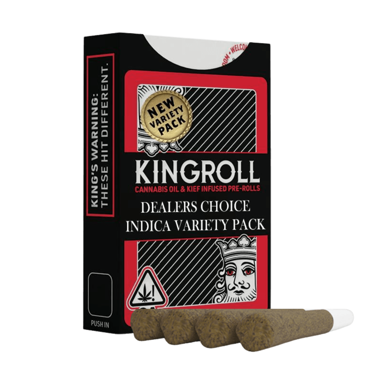 Dealers Choice Indica Mixed Pack #8 (I) | .75g 4pk Infused Preroll | Kingroll