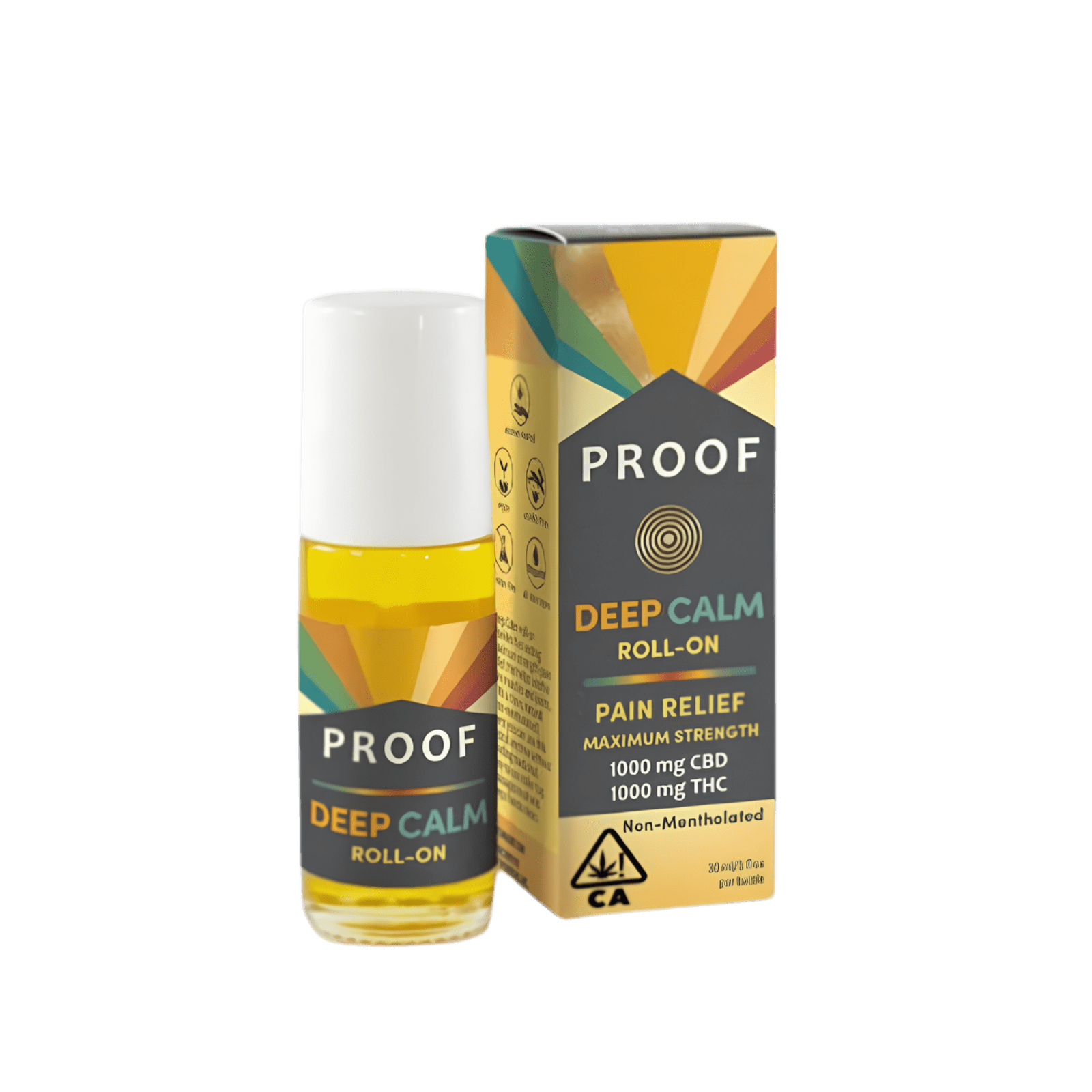 Deep Calm Roll-On | (30ml) 1:1 THC:CBD Topical | Proof