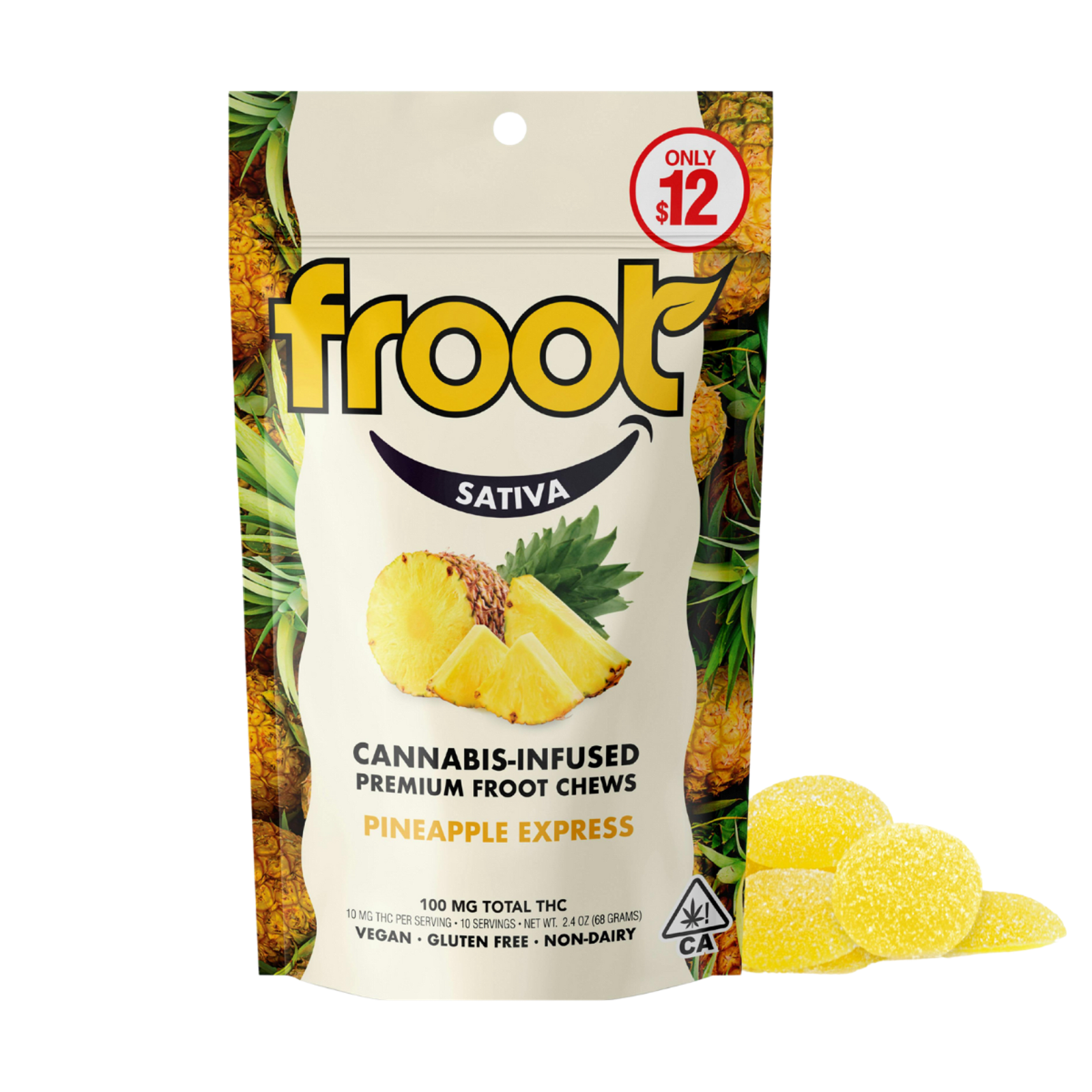 Pineapple Express (S) | 100mg THC Gummies | FROOT