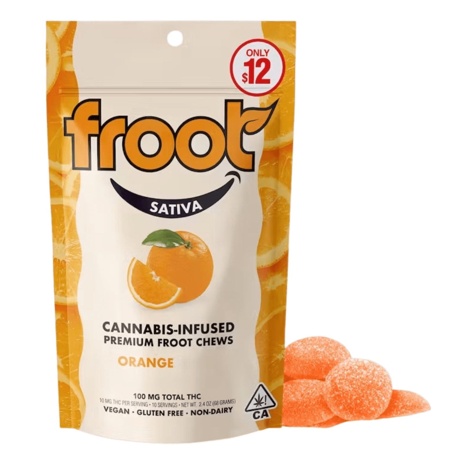 Orange Tangie (S) | 100mg THC Gummies | FROOT
