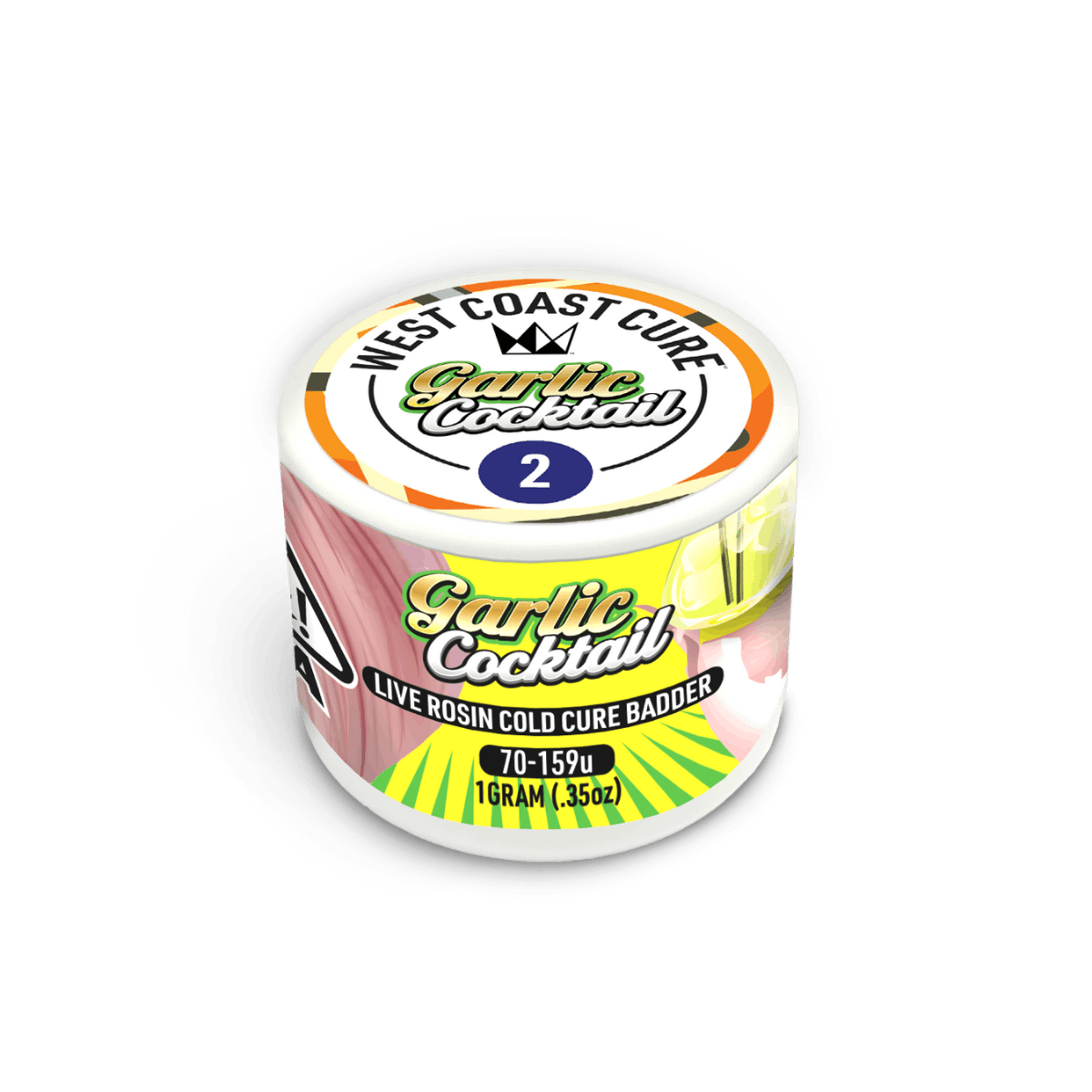 Garlic Cocktail (H) | 1g Tier 2 Live Rosin Cold Cure Badder | West Coast Cure - view 3