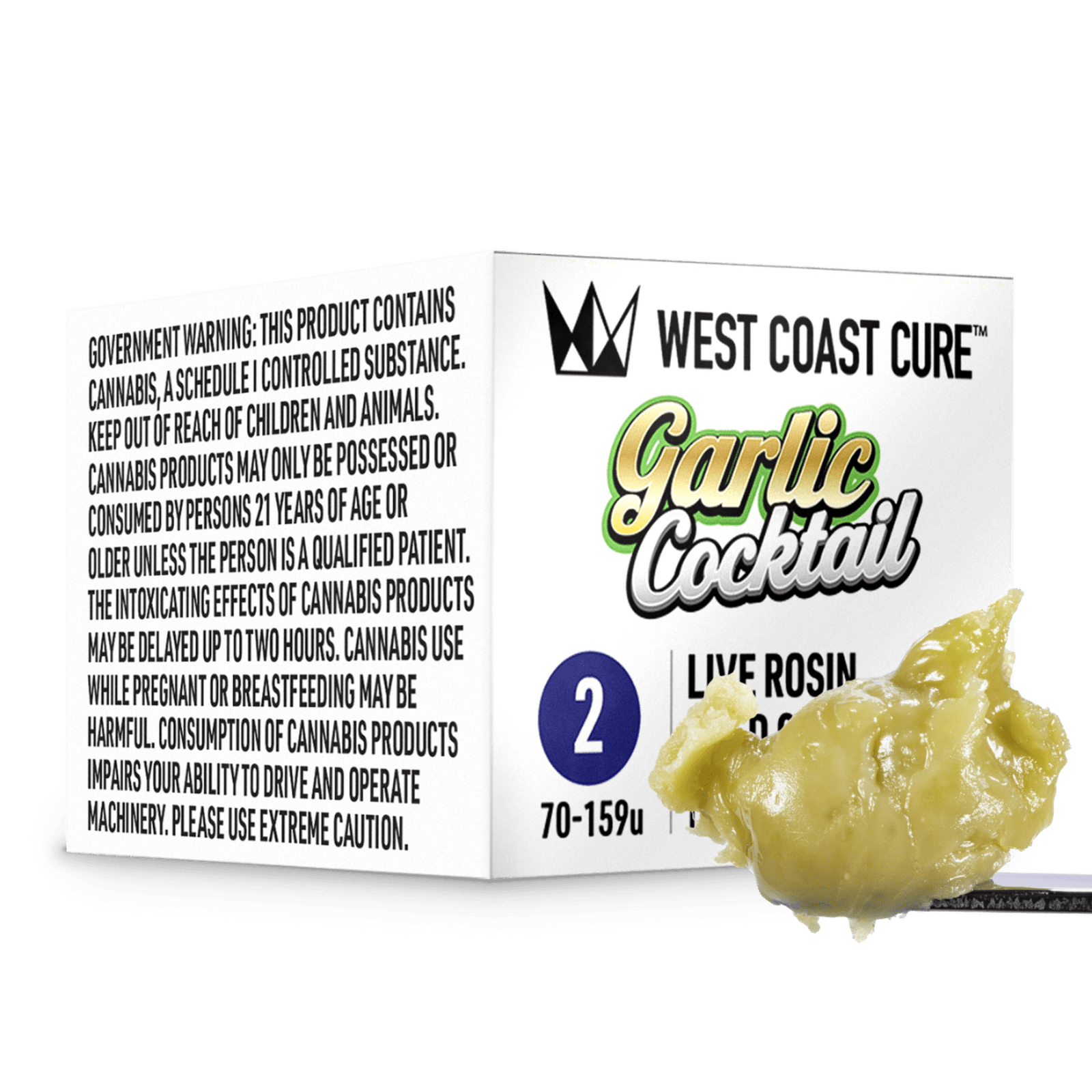 Garlic Cocktail (H) | 1g Tier 2 Live Rosin Cold Cure Badder | West Coast Cure