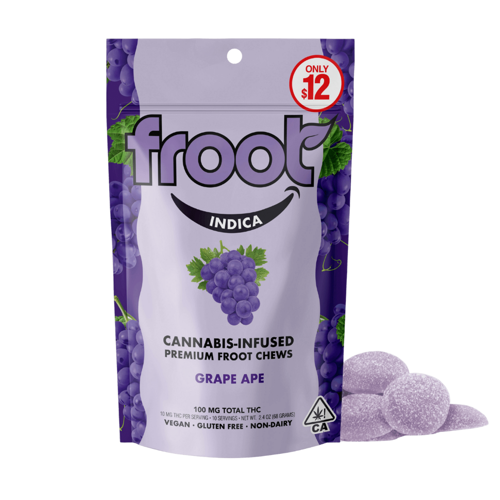 Grape Ape (I) |100mg THC Gummies | FROOT
