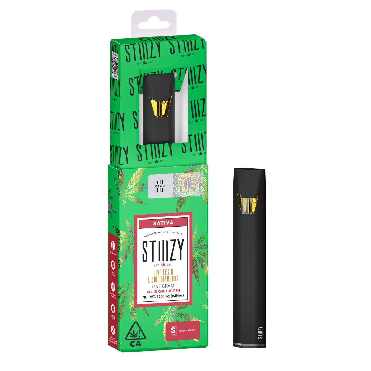 Green Crack (S) | 1g All In One Liquid Diamonds Pod | Stiiizy