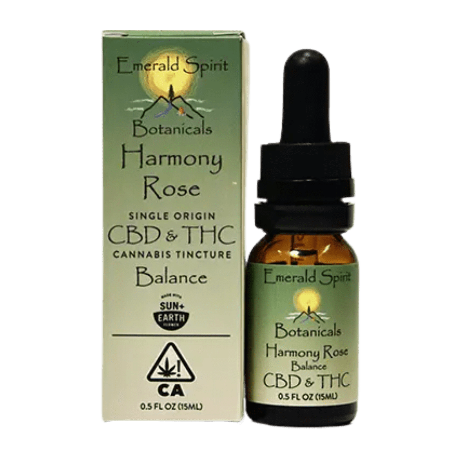 Harmony Rose | 15ml CBD:THC 130:183mg Tincture | Emerald Spirit