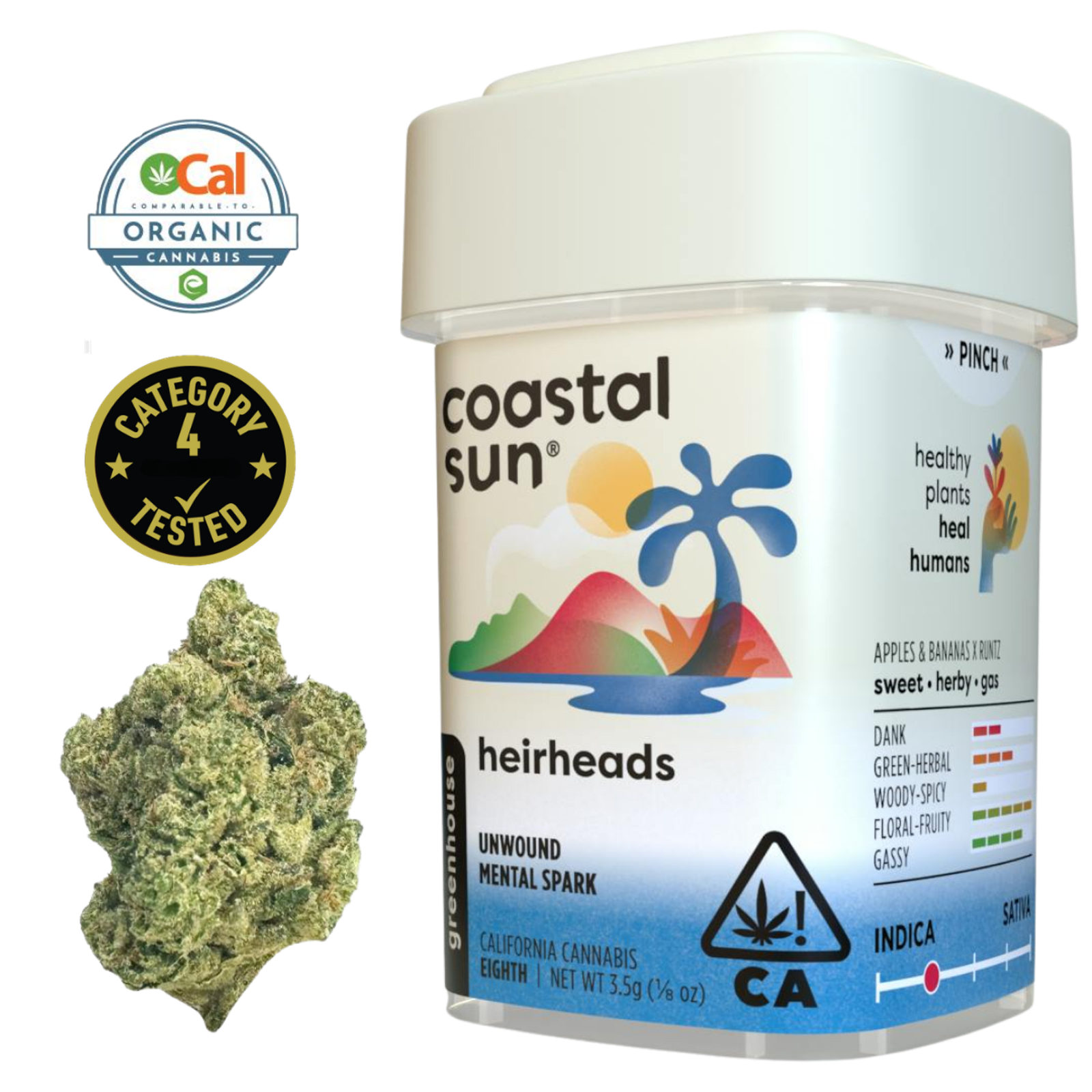 Heirheads (I) | 3.5g Greenhouse Flower | Coastal Sun