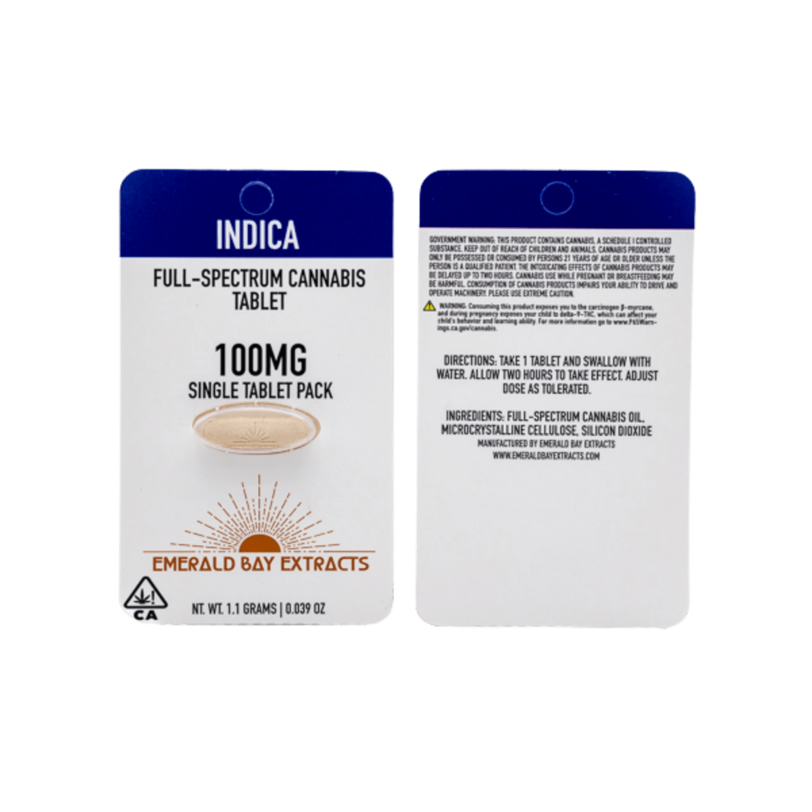 Kept Secret (I) | 100mg 1pk RSO Tablets | Emerald Bay Extracts - view 2