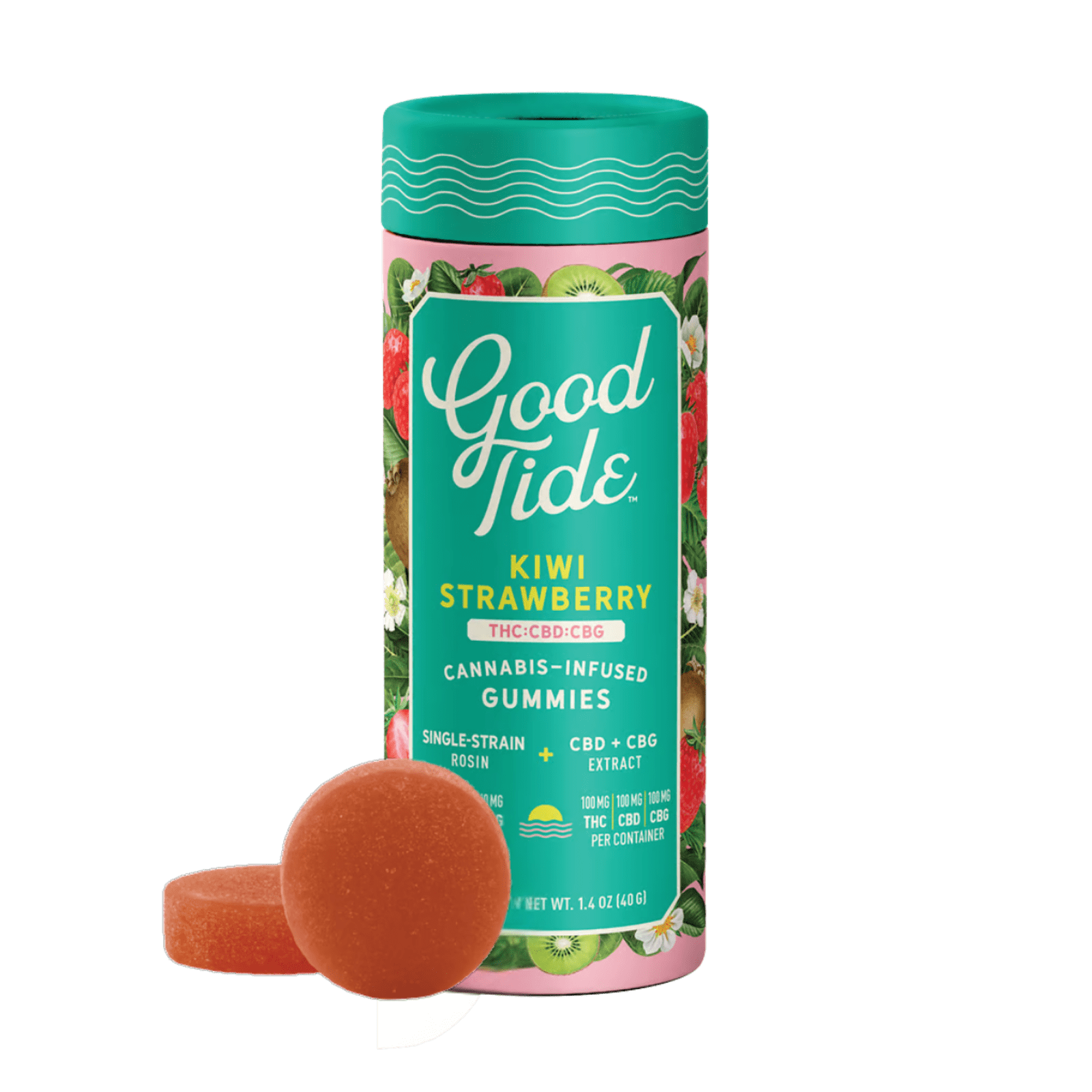 Kiwi Strawberry (H) | 10mg 10Pk Rosin Gummies | Good Tide