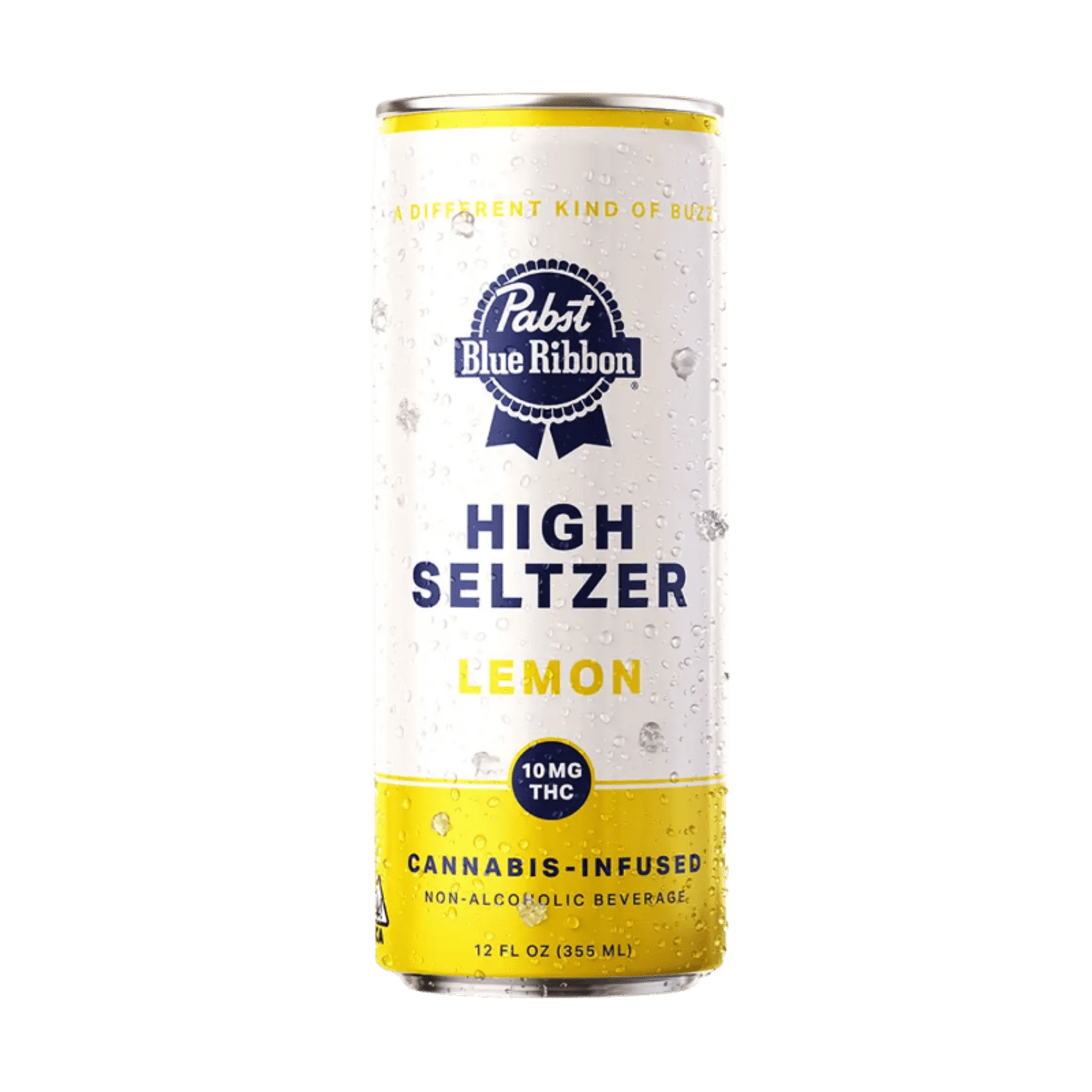 Lemon | High Seltzer 12oz (4pk) 10mg THC | Pabst Labs - view 2