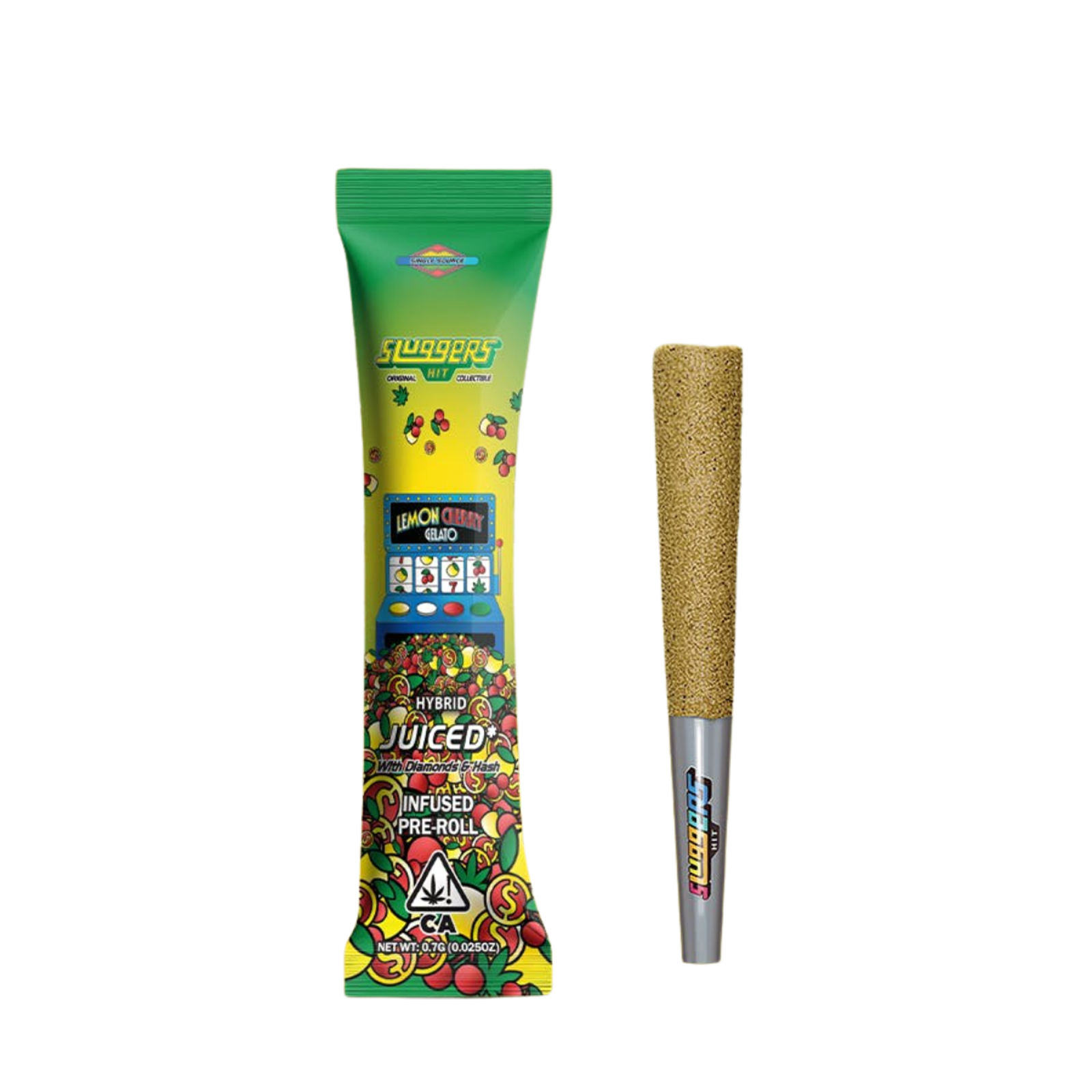Lemon Cherry Gelato (H) | .7g Single Infused Preroll | Sluggers