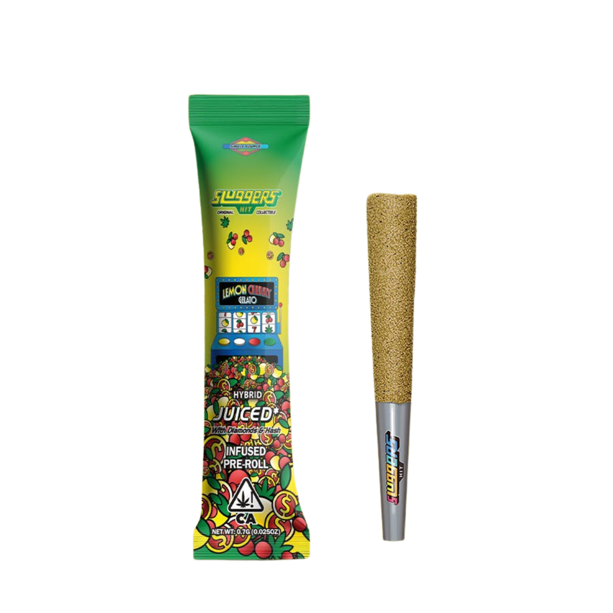 Lemon Cherry Gelato (H) | .7g Single Infused Preroll | Sluggers