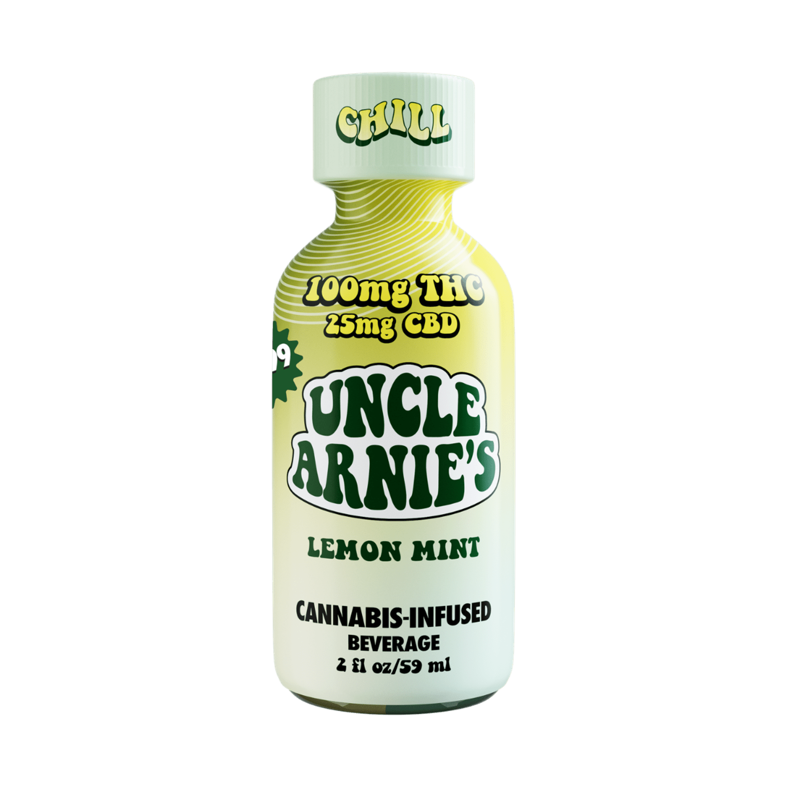 Lemon Mint | 2oz 4:1 THC:CBD 100mg Beverage | Uncle Arnie's