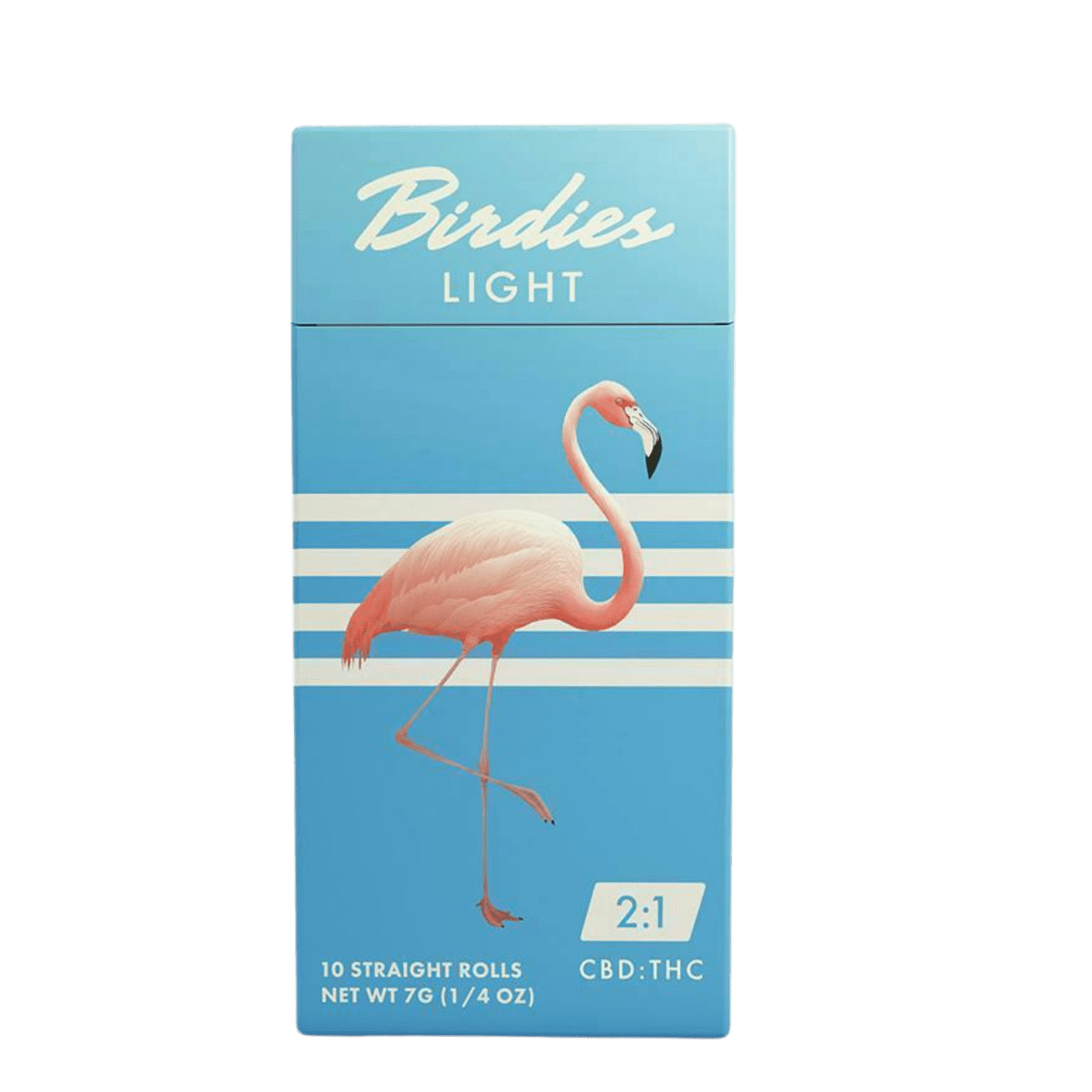 Light High CBD | 0.7g 10pk 2:1 CBD:THC Preroll | Birdies - view 3