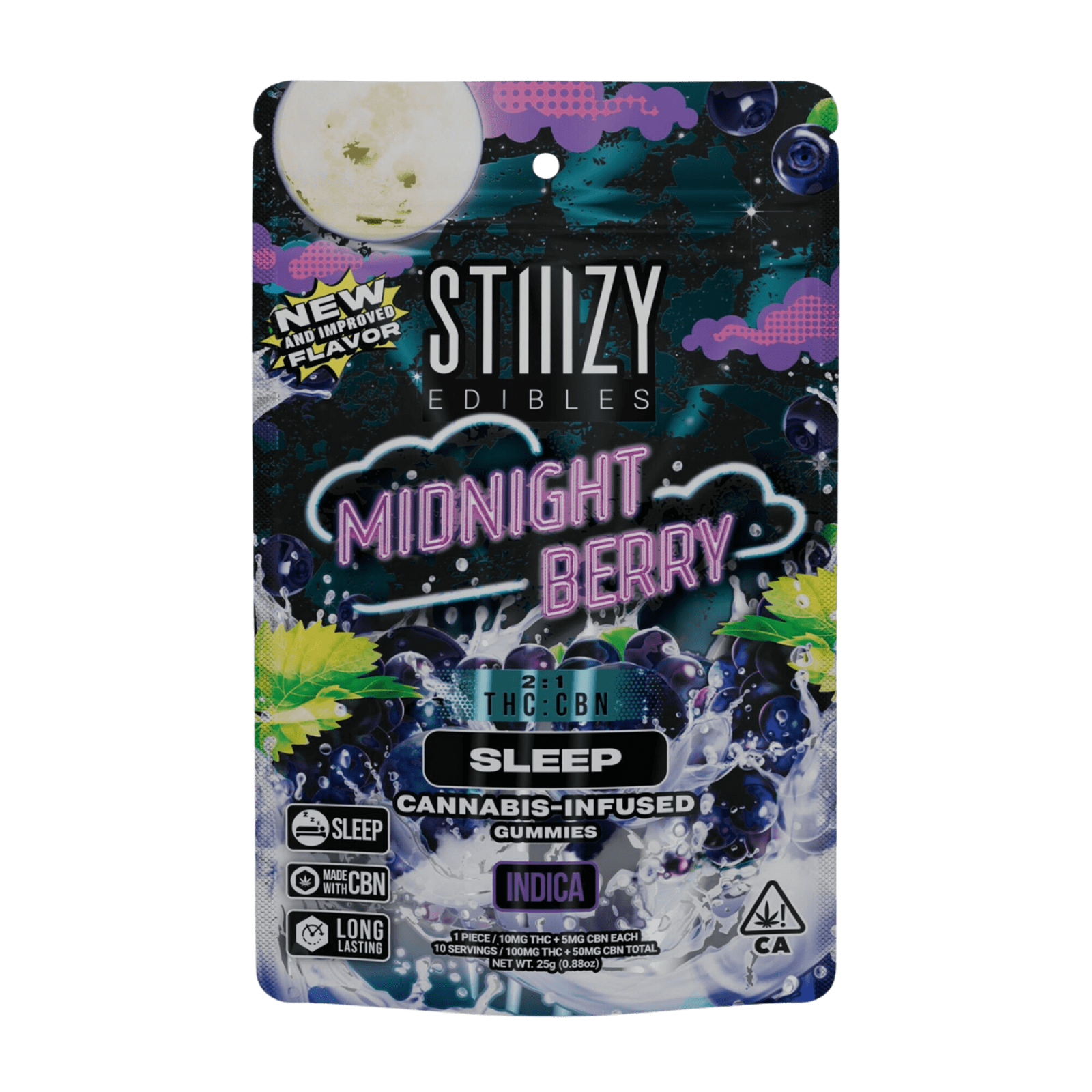 Midnight Berry (Sleep) (I) | 10mg 10pk 2:1 THC:CBN Gummies | Stiiizy