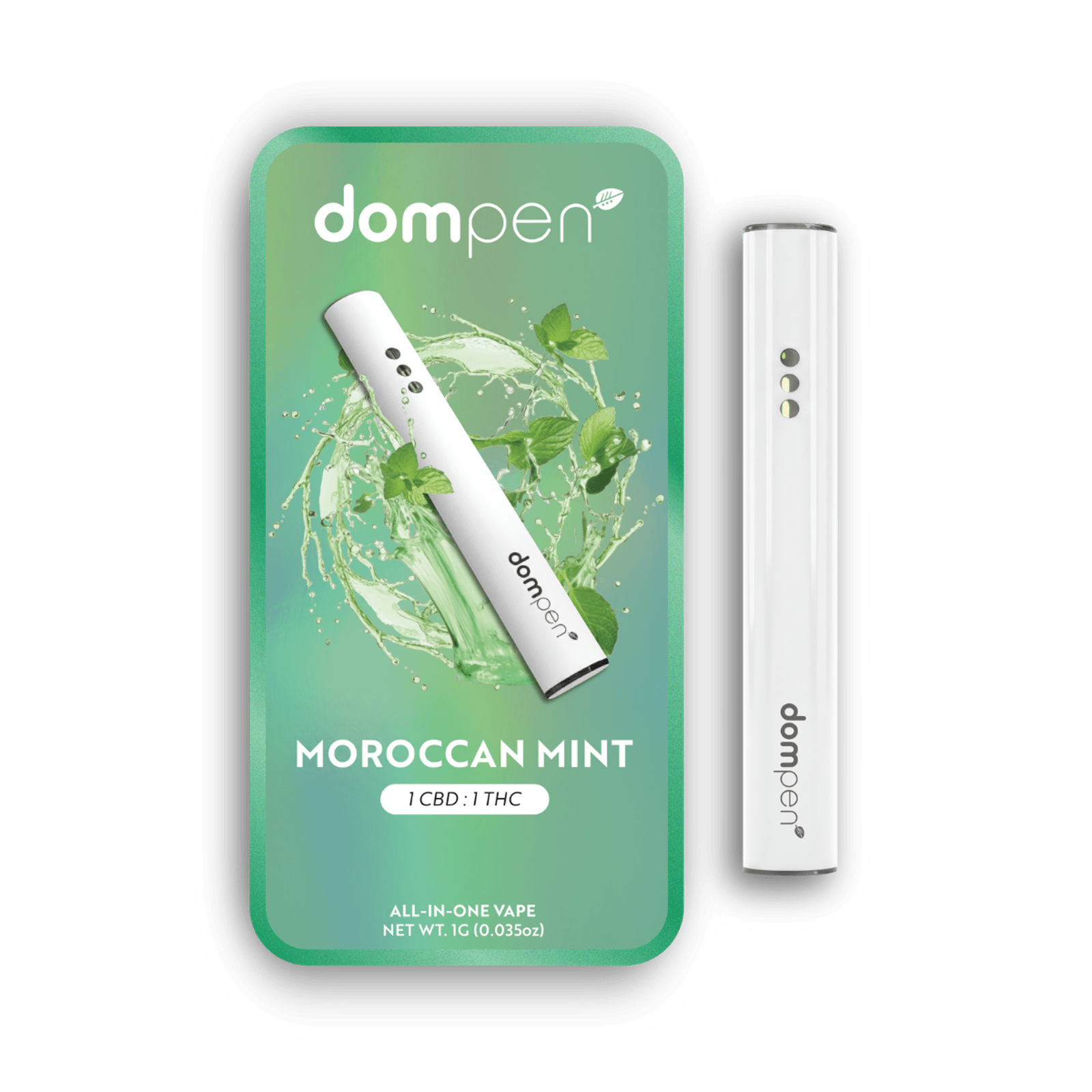 Moroccan Mint (S) | 1:1 CBD:THC 1g AIO | Dompen