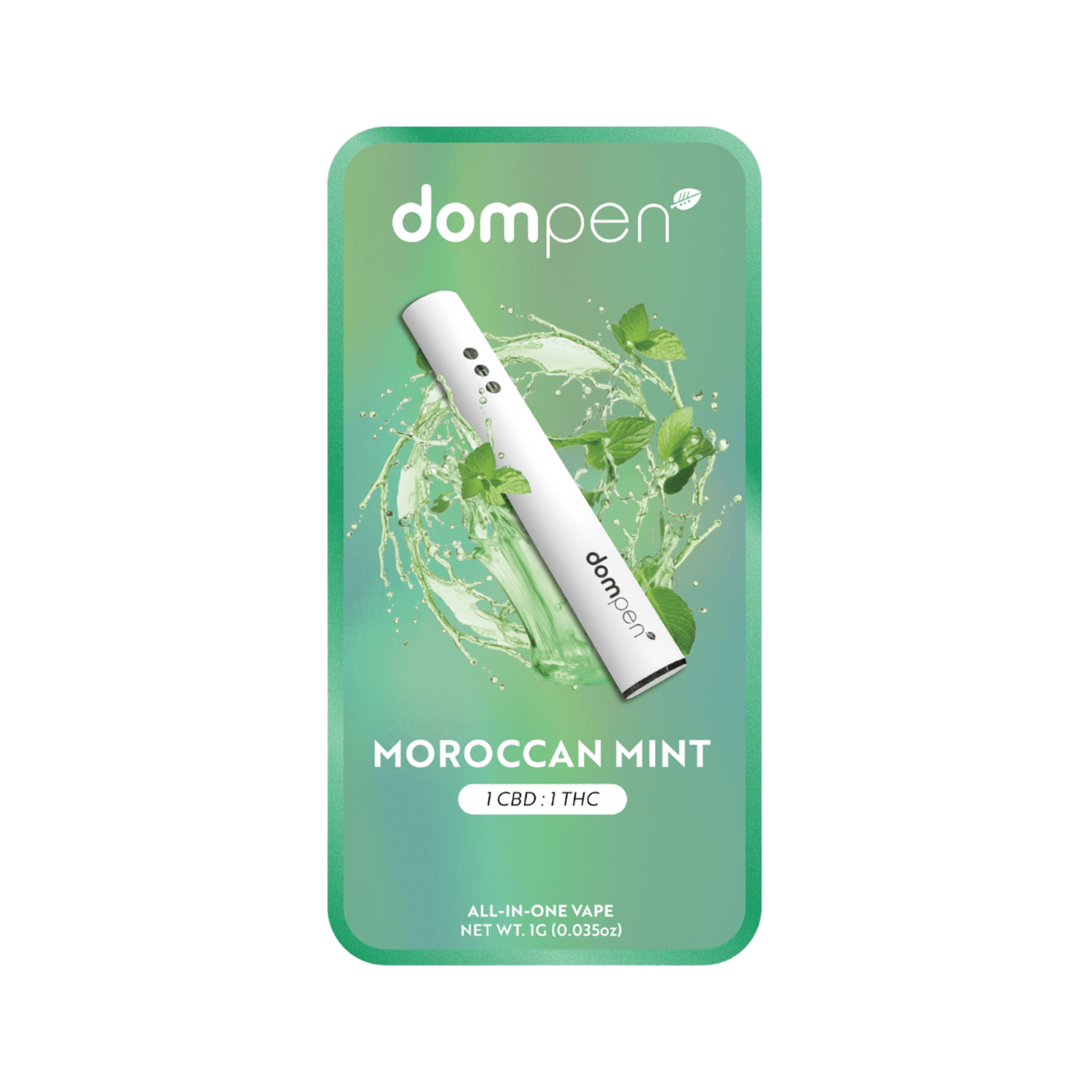 Moroccan Mint (S) | 1:1 CBD:THC 1g AIO | Dompen - view 3