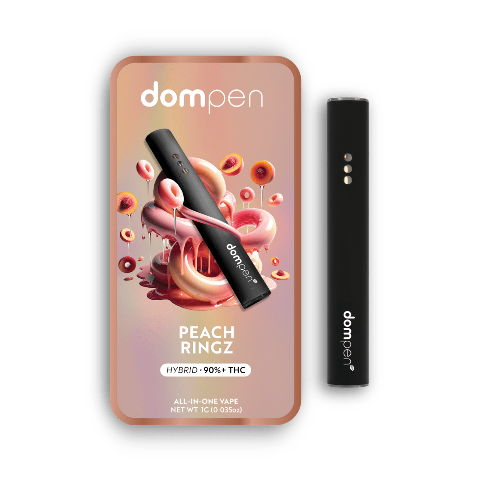 Peach Ringz (H) | 1g AIO Vape | Dompen