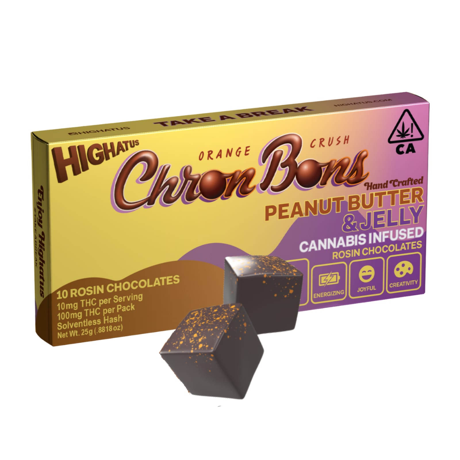 Peanut Butter & Jelly (S) | 10pk Infused Rosin Chocolates | Highatus