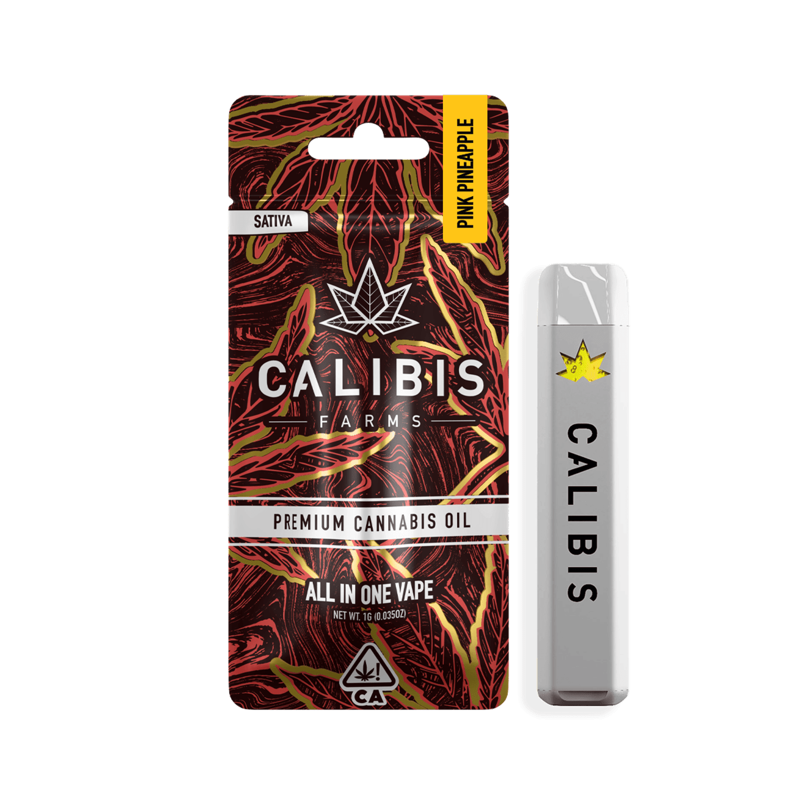Pink Pineapple (S) | 1g High Potency Vape AIO | Calibis Farms