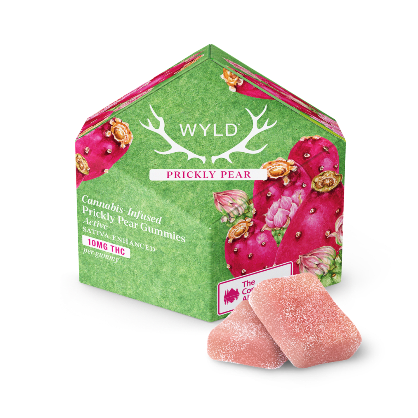 Prickly Pear (S) | 10pk 10mg THC Cannabis Infused Gummies | Wyld
