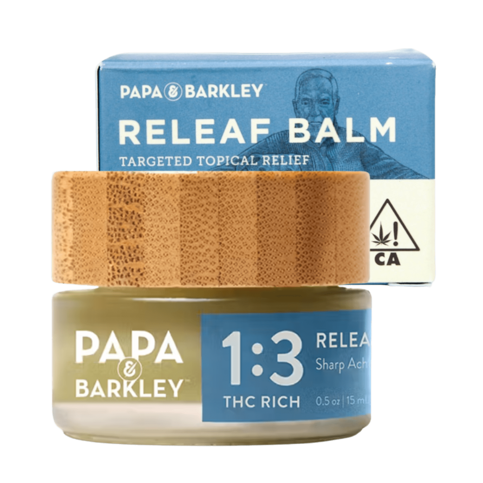 Releaf Balm | 15ml 1:3 CBD:THC | Papa & Barkley