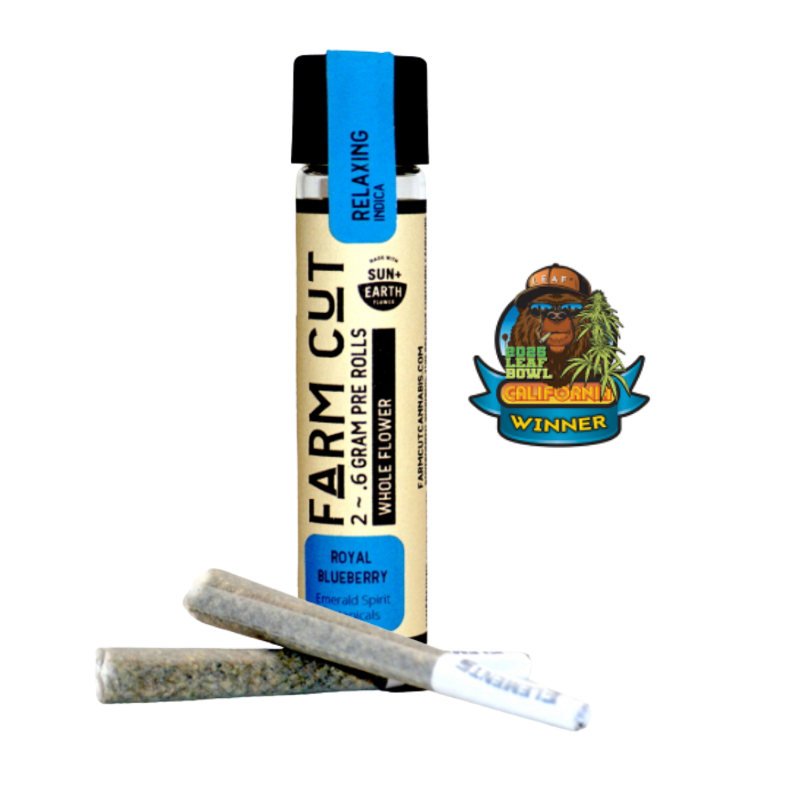 Royal Blueberry (I) | .6g 2pk Prerolls | Farm Cut x Emerald Spirit Botanicals