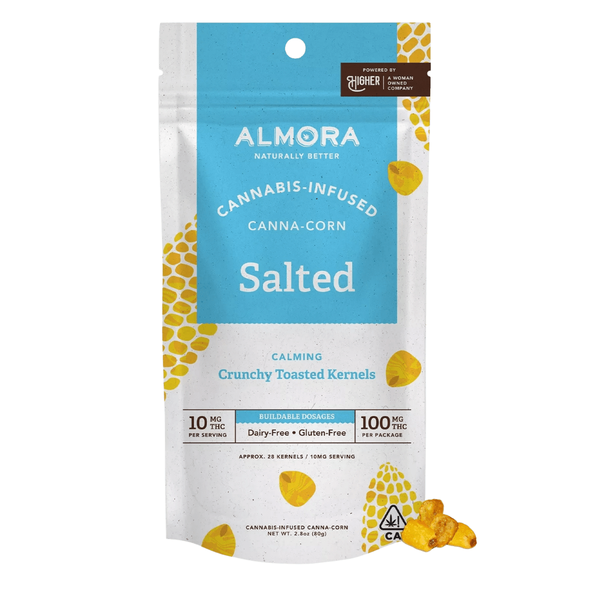 Salted Canna Corn (I) | 10pk 100mg Kernels | Almora Farms
