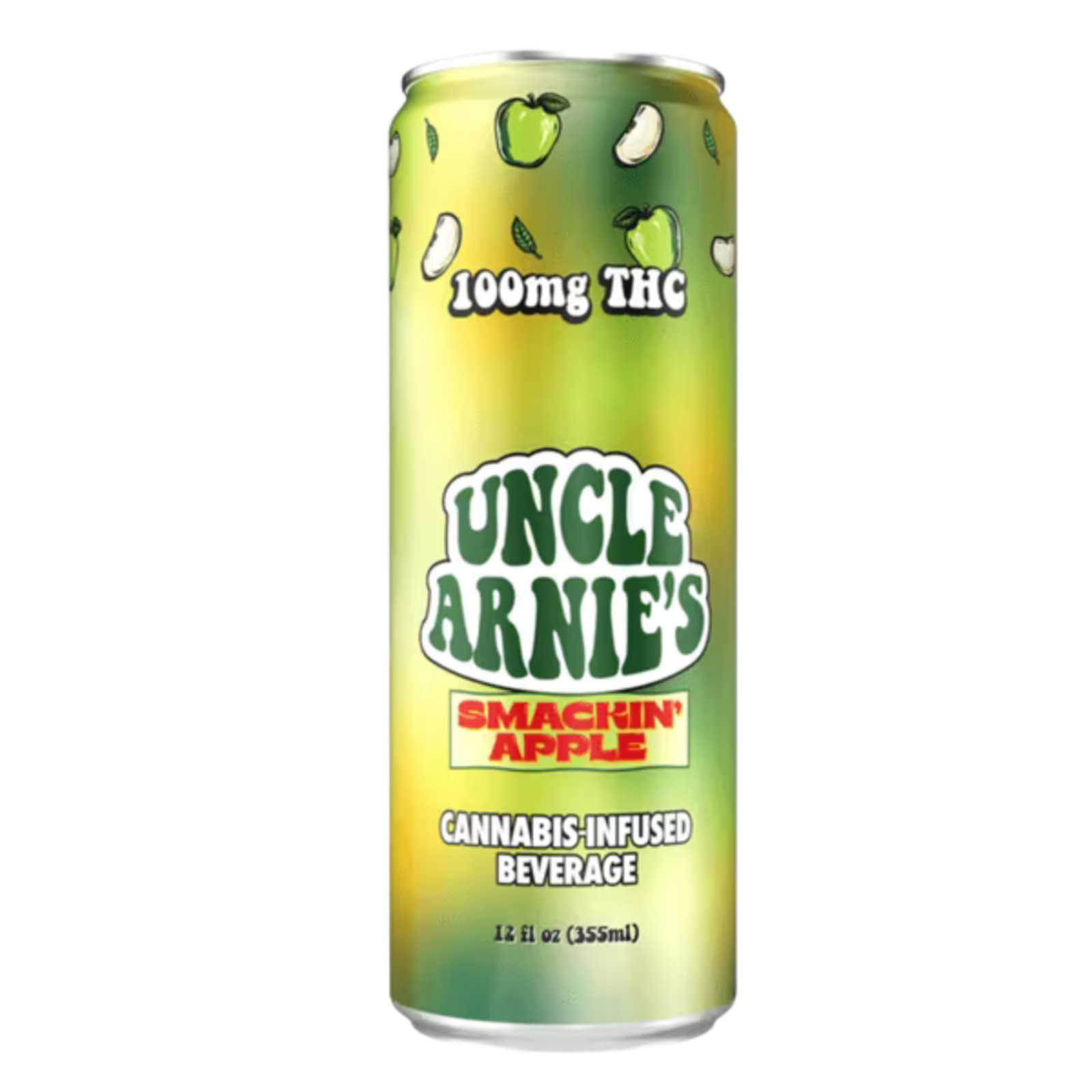 Smacking Apple | 100mg 12oz Can Beverage | Uncle Arnie's