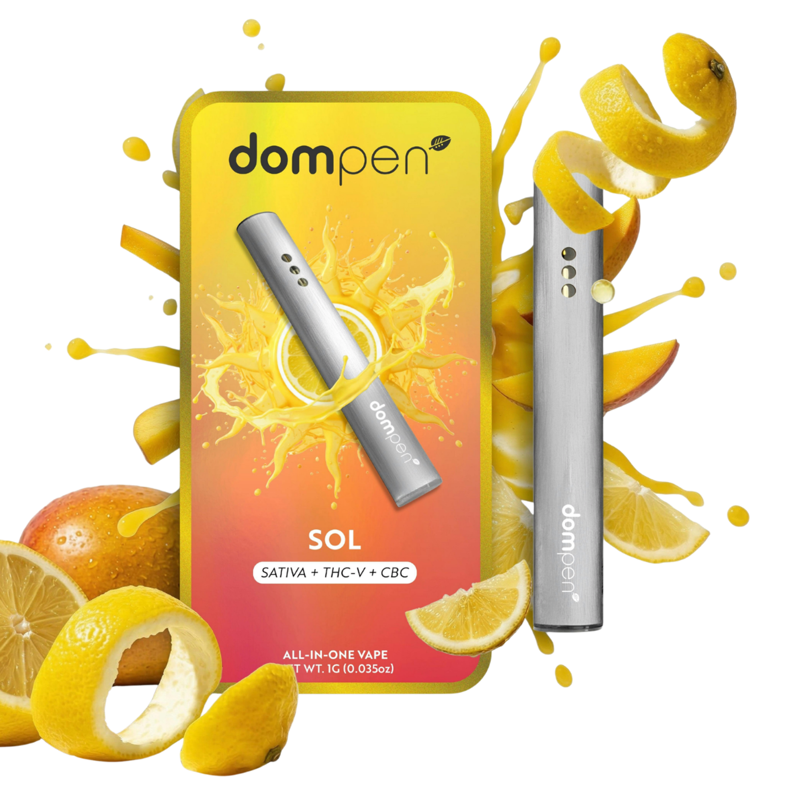 Sol (S) | THCv/CBC 1g AIO Vape | Dompen - view 2
