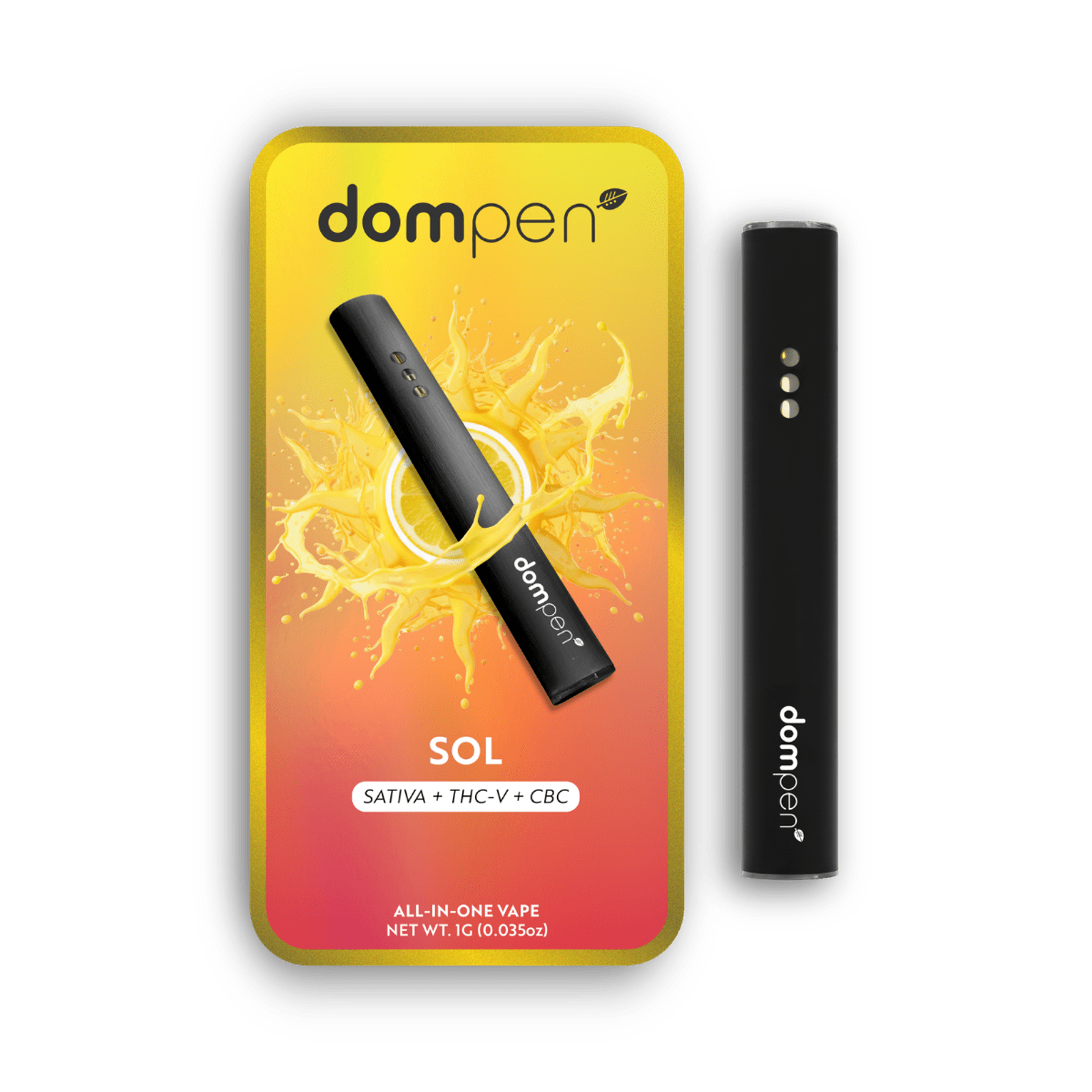 Sol (S) | THCv/CBC 1g AIO Vape | Dompen