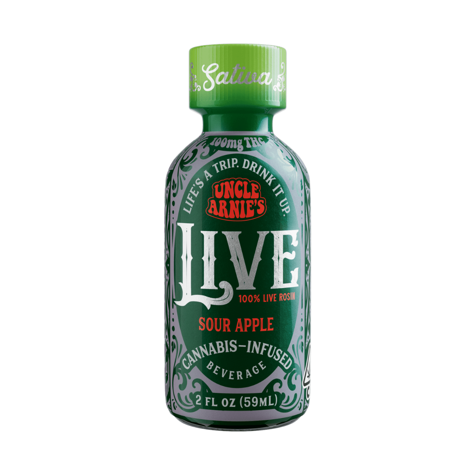 Sour Apple (S) | 2oz 100mg 100% Live Rosin | Uncle Arnie's