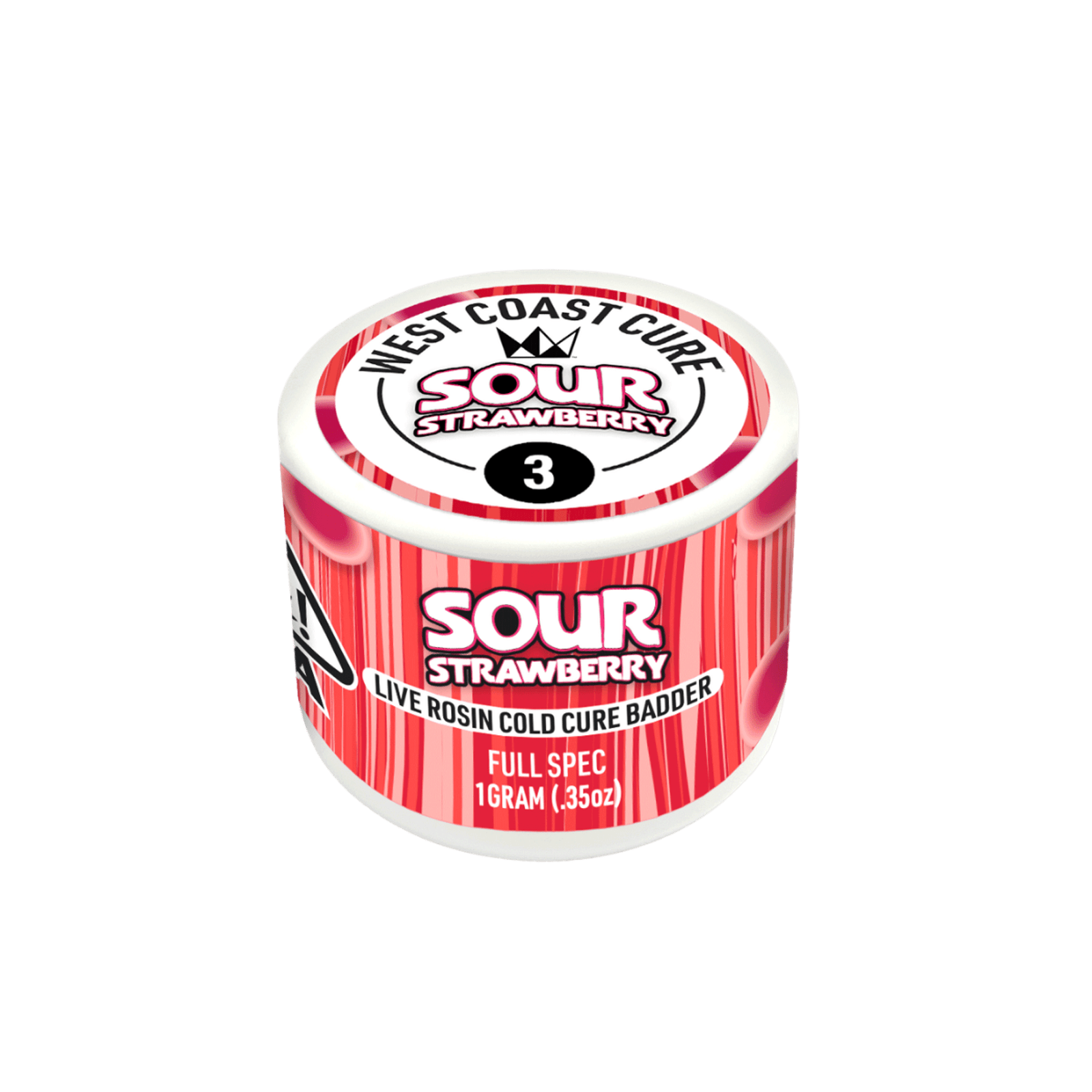 Sour Strawberry (H) | 1g Tier 3 Liver Rosin Cold Cure Badder | West Coast Cure - view 2