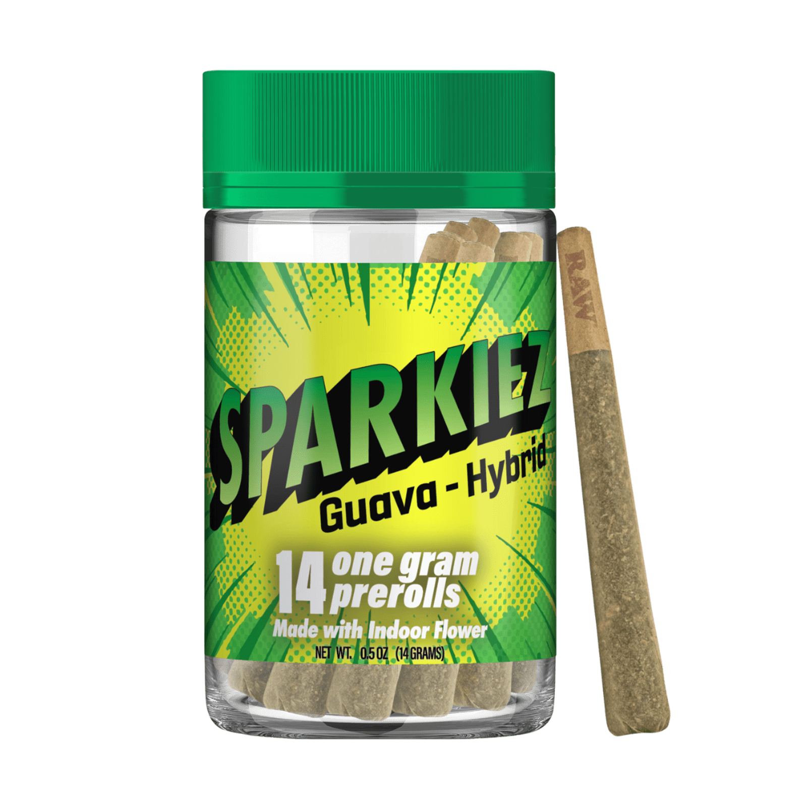 Guava (H) | 1g 14pk Indoor Prerolls | Sparkiez 