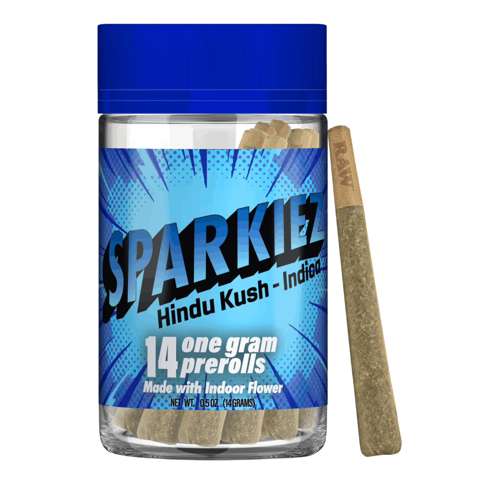 Hindu Kush (I) | 1g 14pk Indoor Prerolls | Sparkiez