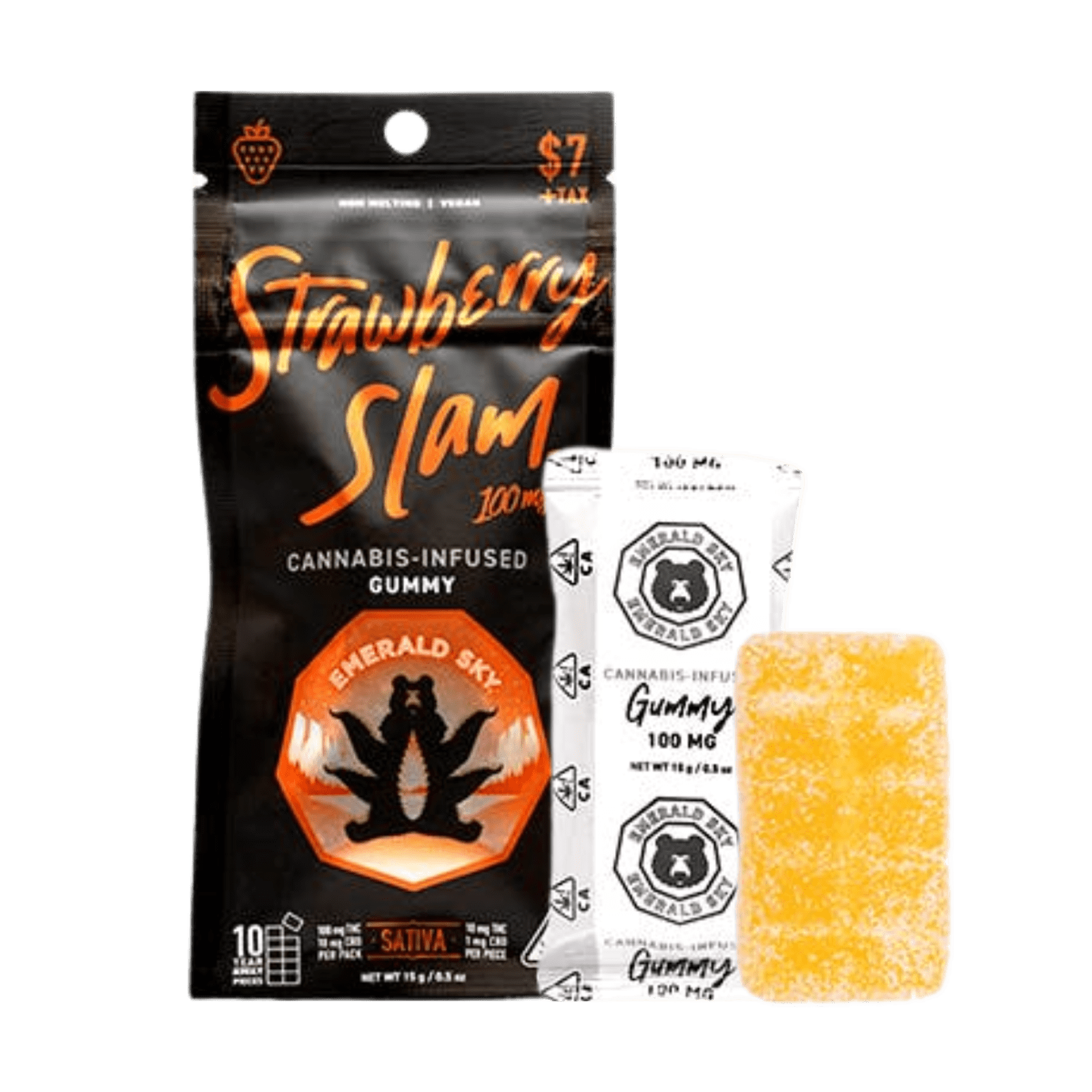 Strawberry Slam (S) | 100mg Single Gummy | Emerald Sky