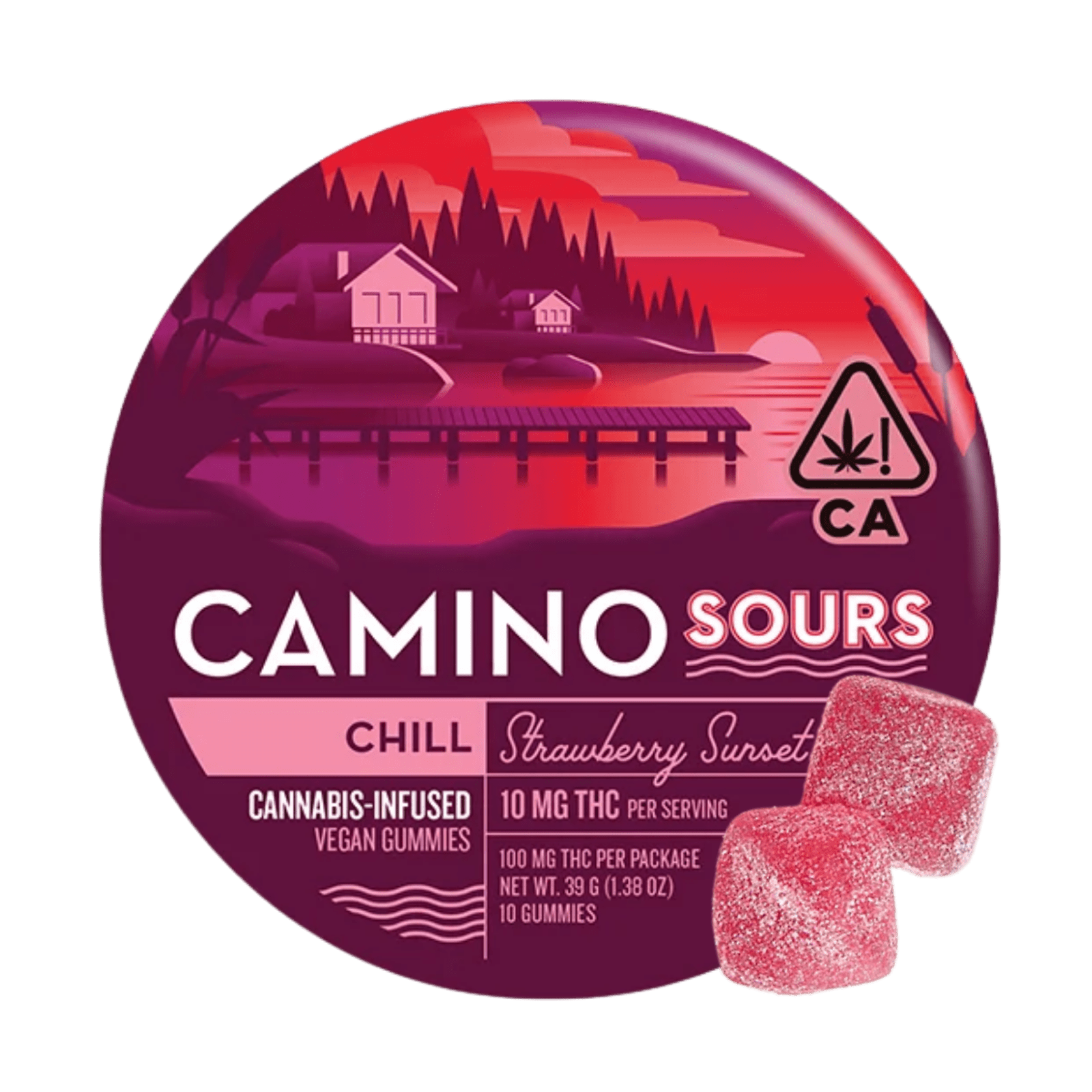 Strawberry Sunset (Chill) (I) | 100mg Gummies | Camino