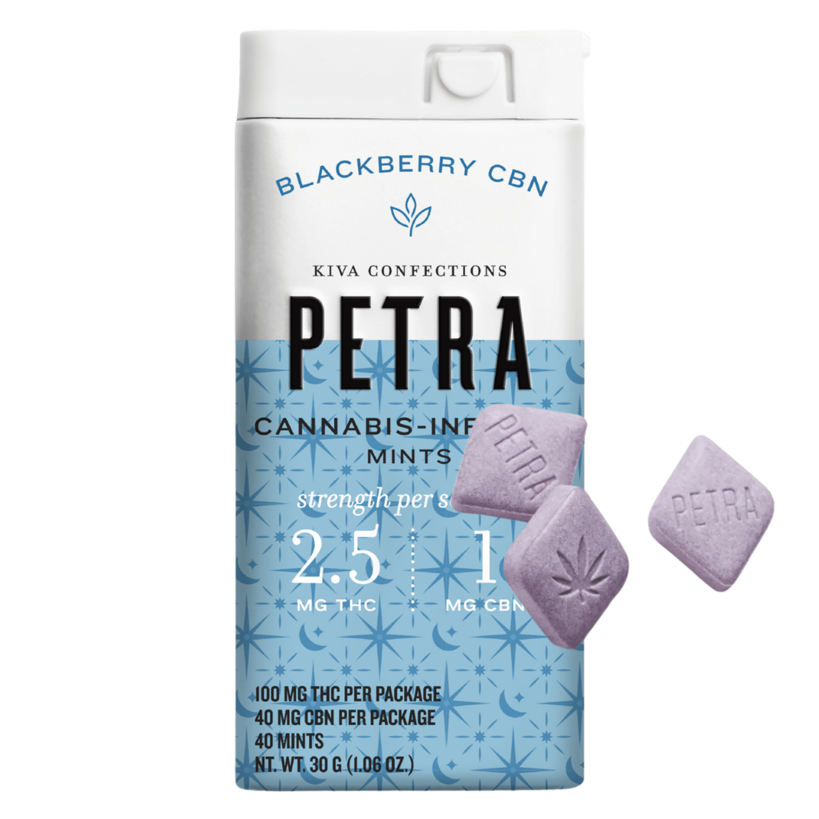 Blackberry CBN | 2.5:1 THC:CBN 100mg Tablets | Petra