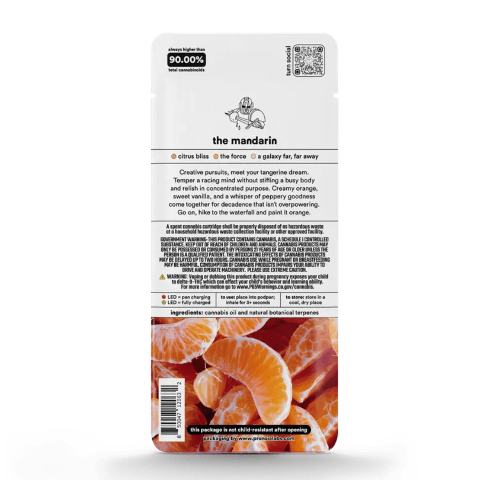 The Mandarin (S) | 1g Botanical Blends POD | Turn - view 3