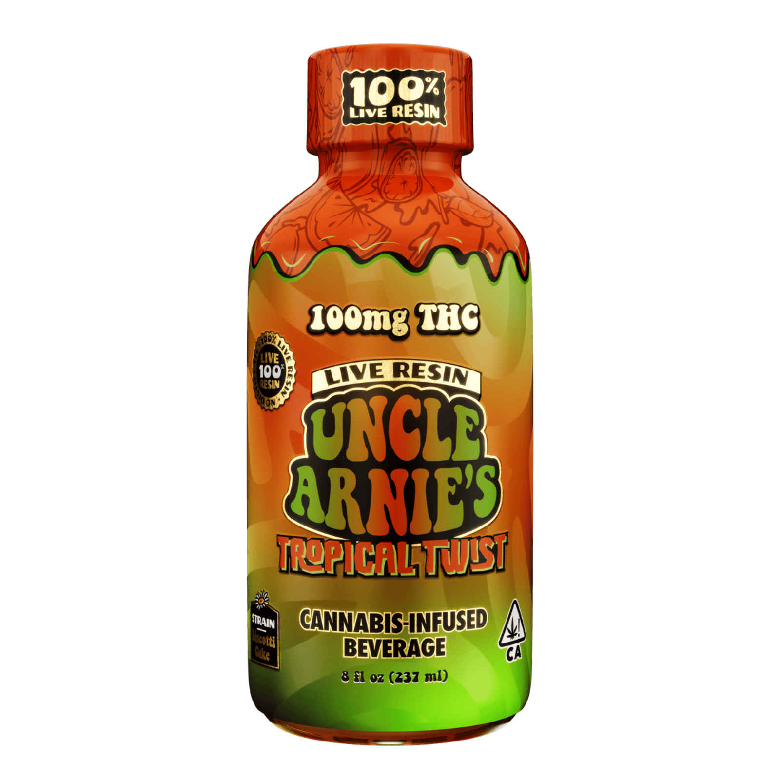 Tropical Twist | 8oz 100% Live Resin Beverage | Uncle Arnie's