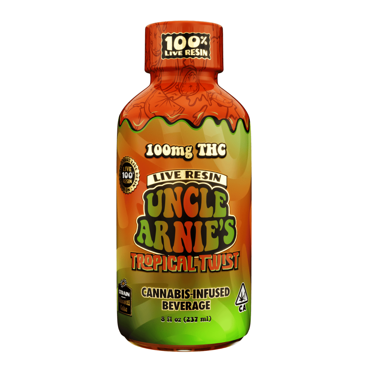 Tropical Twist | 8oz 100% Live Resin Beverage | Uncle Arnie's
