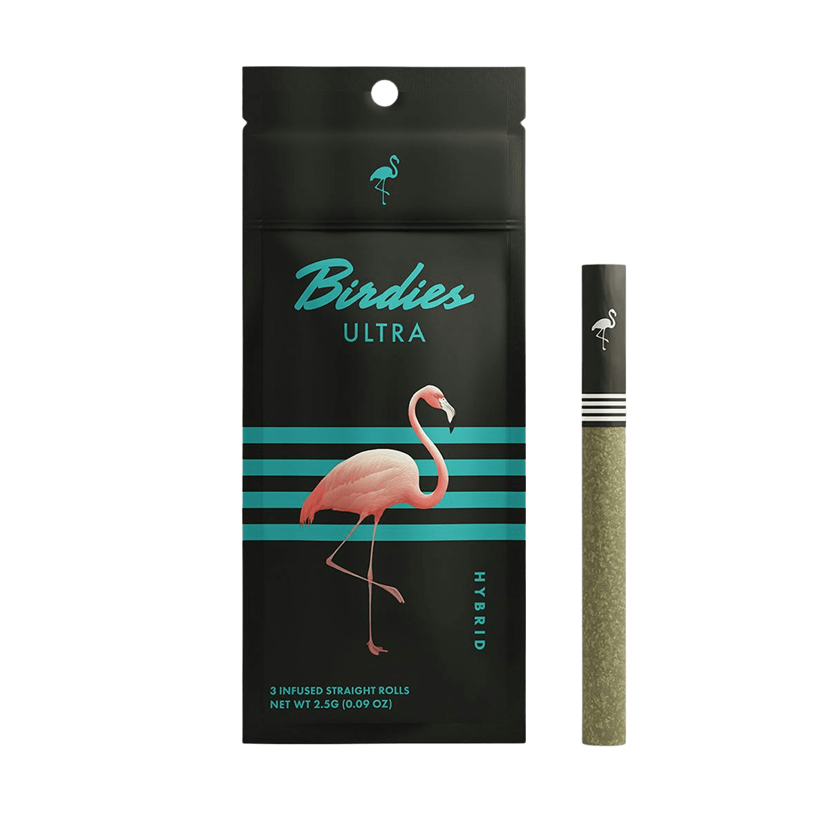 Ultra Hybrid (H) | 0.85g 3pk THCa Solventless Infused Joint | Birdies