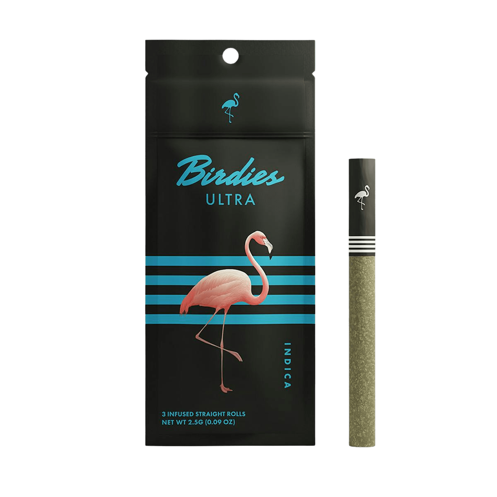 Ultra Indica (I) | 0.85g 3pk THCa Solventless Infused Joint | Birdies