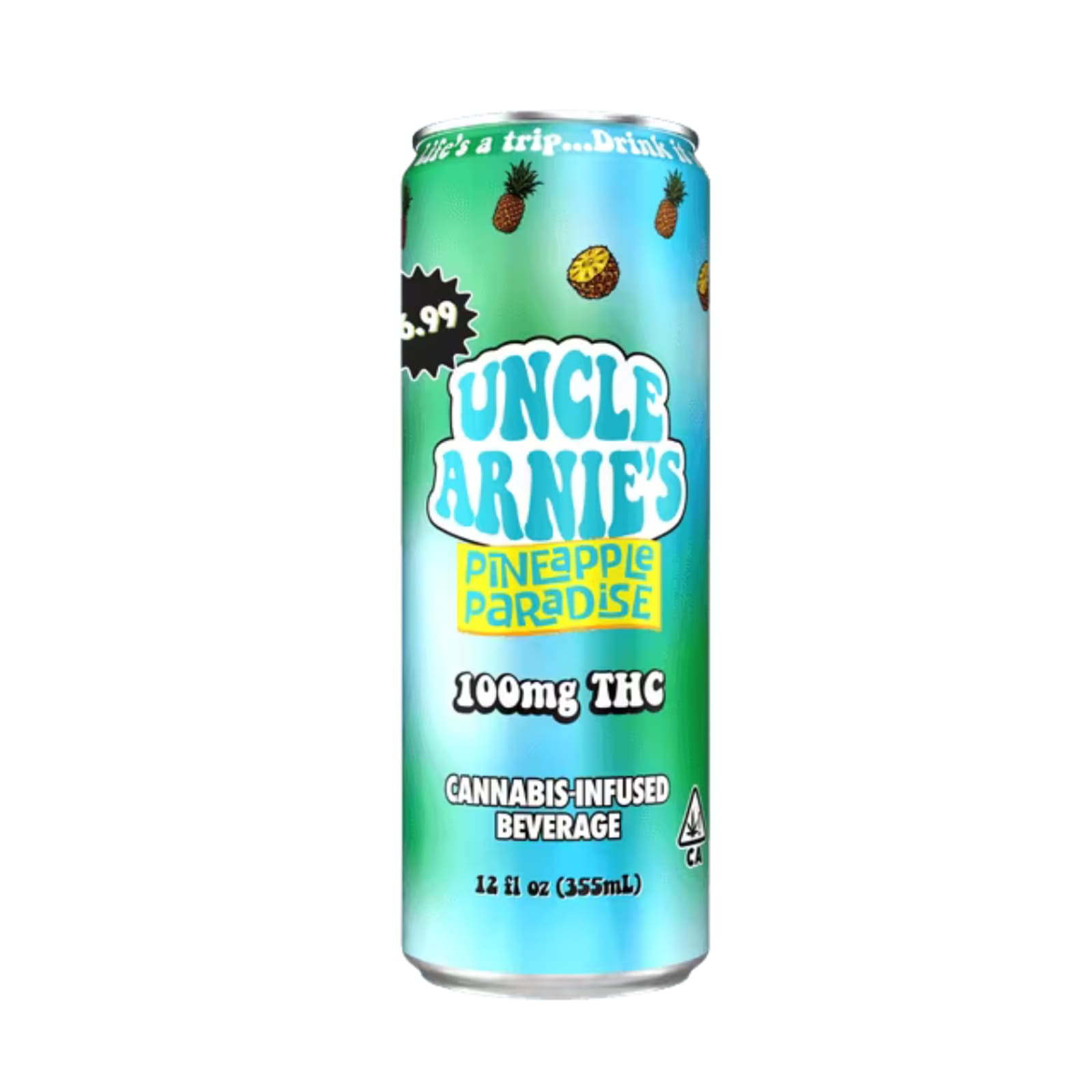 Pineapple Paradise | 12oz 100mg Can Beverage | Uncle Arnie's