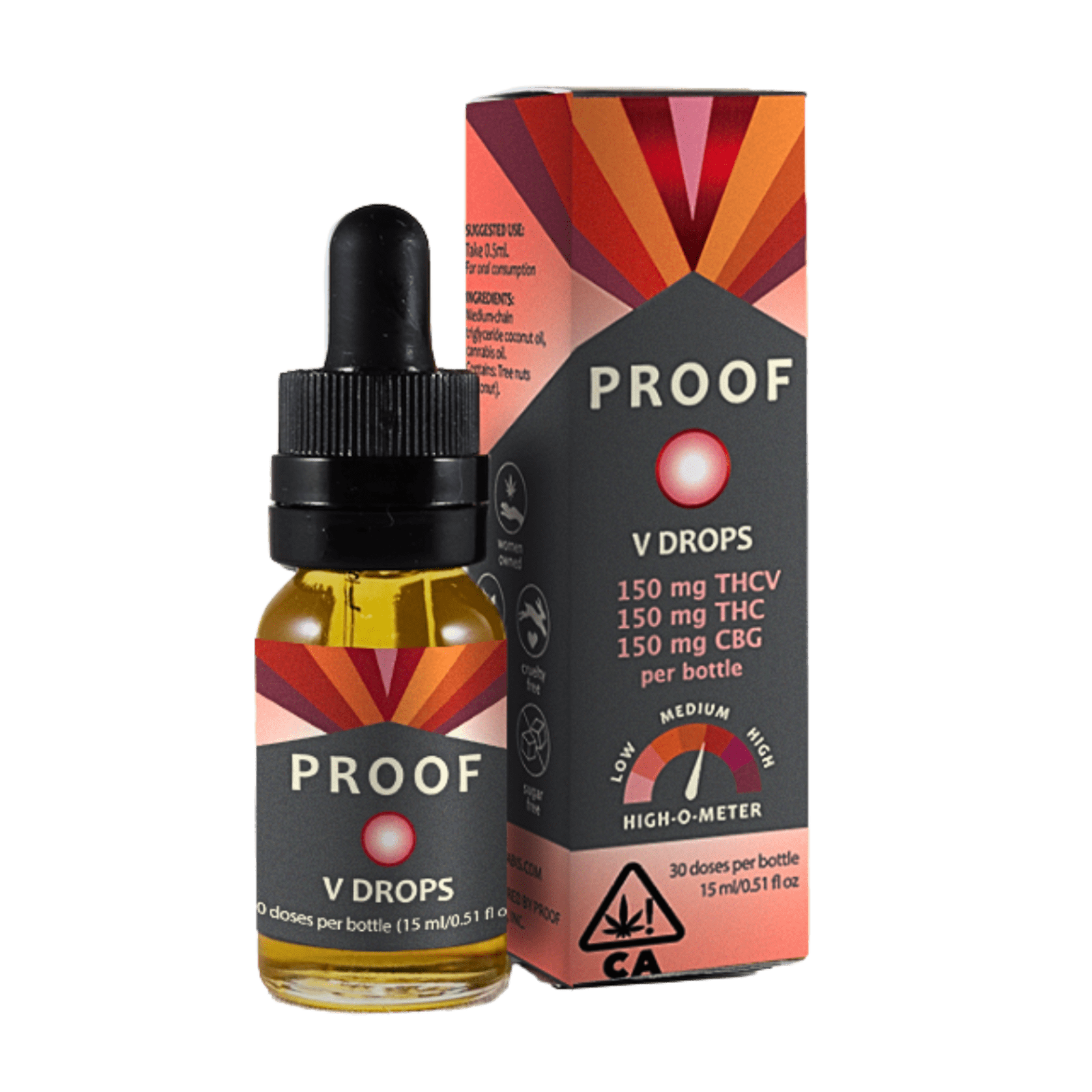 V Drops | (15ml) 1:1:1 CBG:THC:THCV | Proof